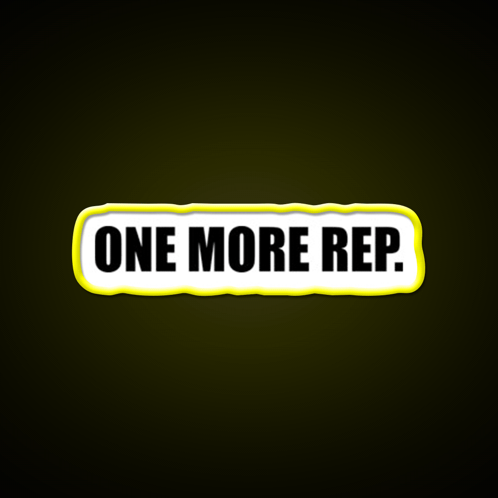 One More Rep Gym Fitness Led Neon Sign Fitness Room Sign Rgb Color