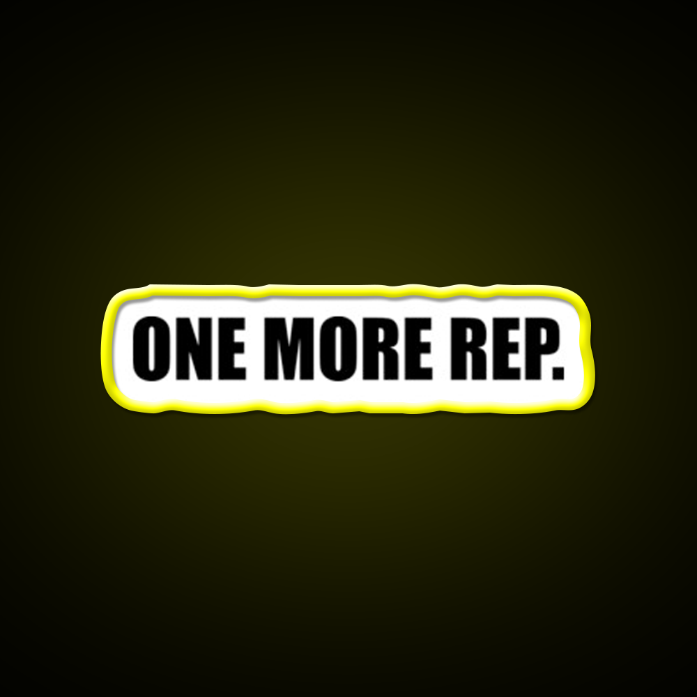 One More Rep Gym Fitness Led Neon Sign Fitness Room Sign Rgb Color