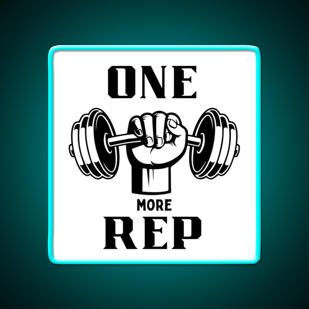 One More Rep Gym Fitness Led Neon Sign Gym Room Sign Rgb Color