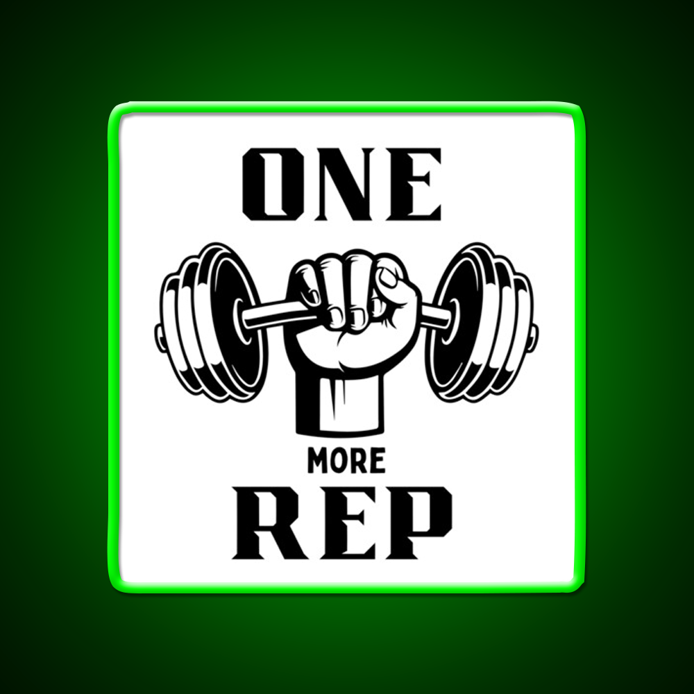 One More Rep Gym Fitness Led Neon Sign Gym Room Sign Rgb Color