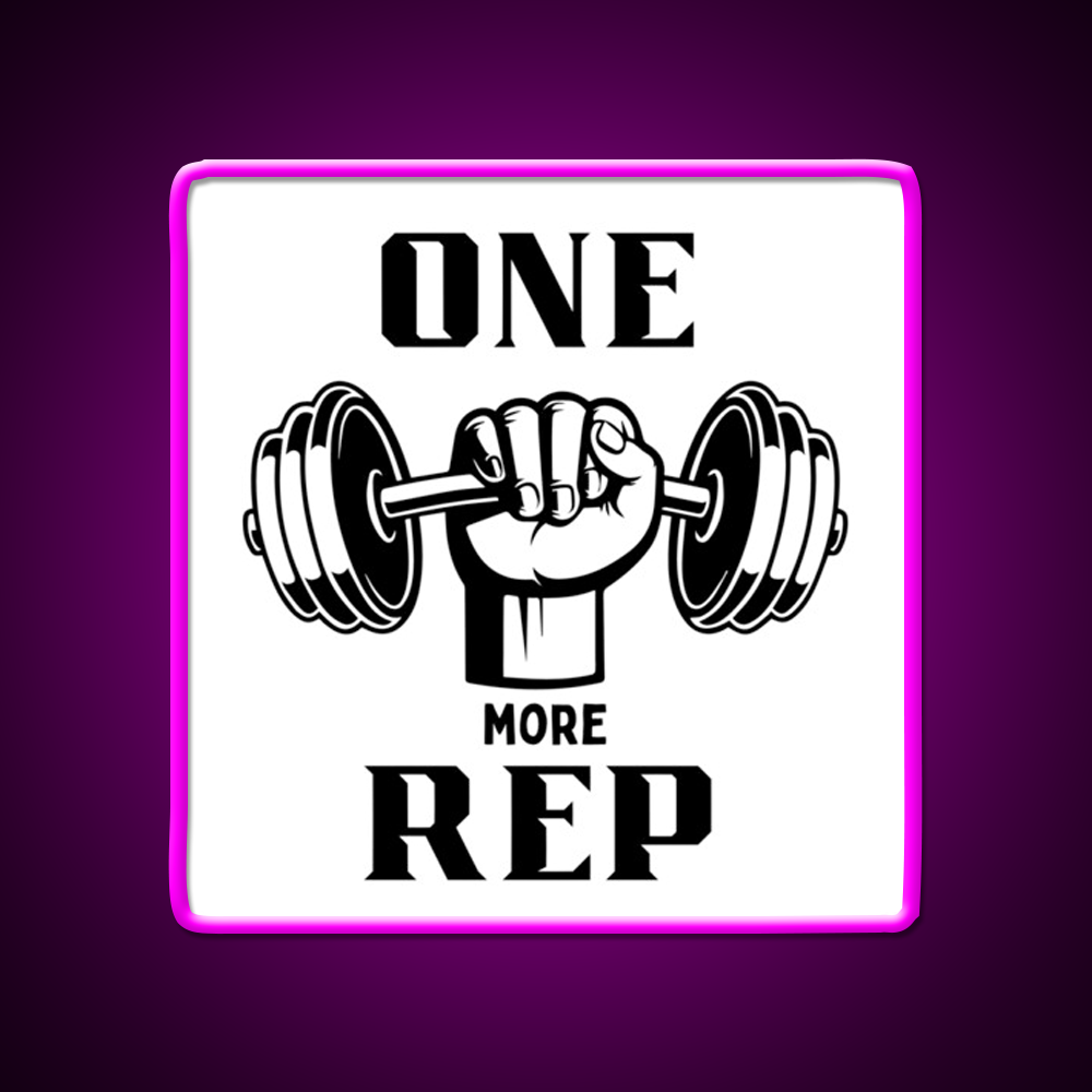 One More Rep Gym Fitness Led Neon Sign Gym Room Sign Rgb Color