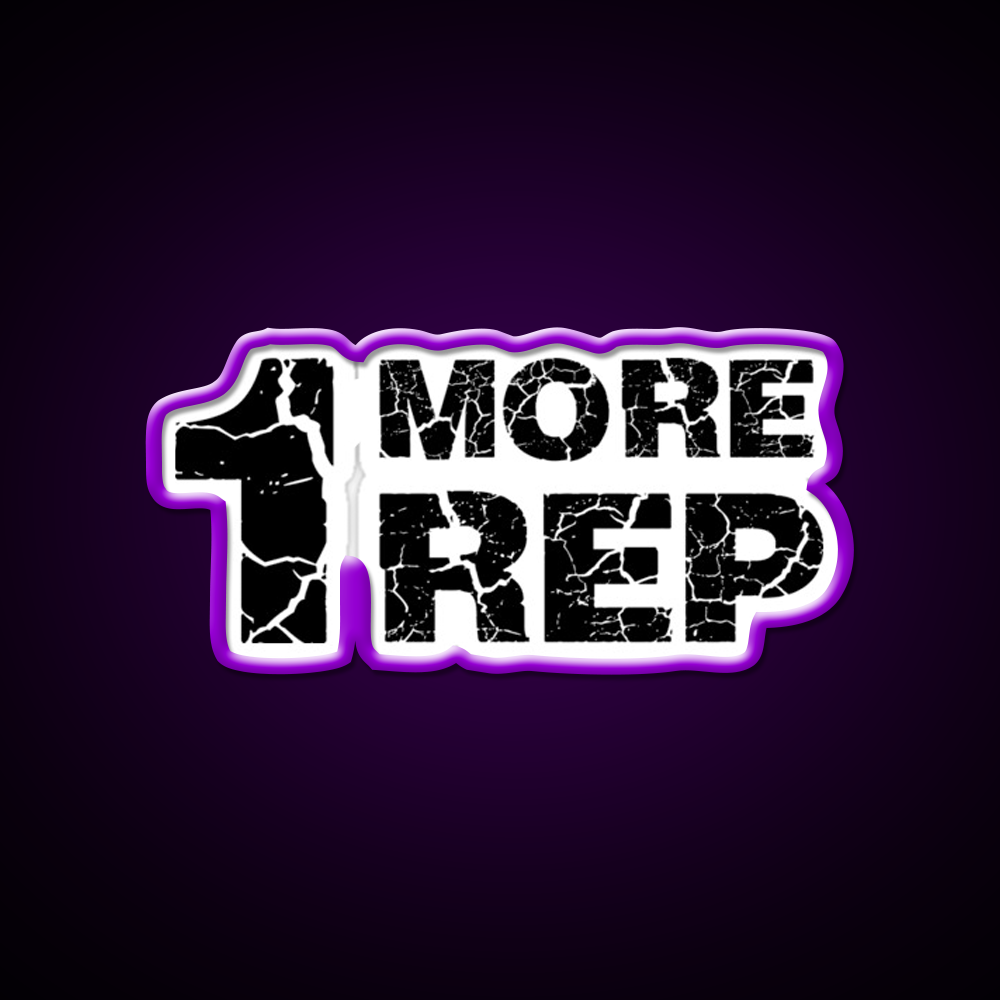 One More Rep Gym Fitness Led Neon Sign Rgb Color