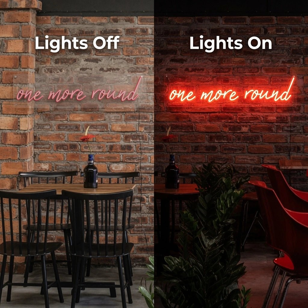 One More Round LED Neon Sign - Shineneon