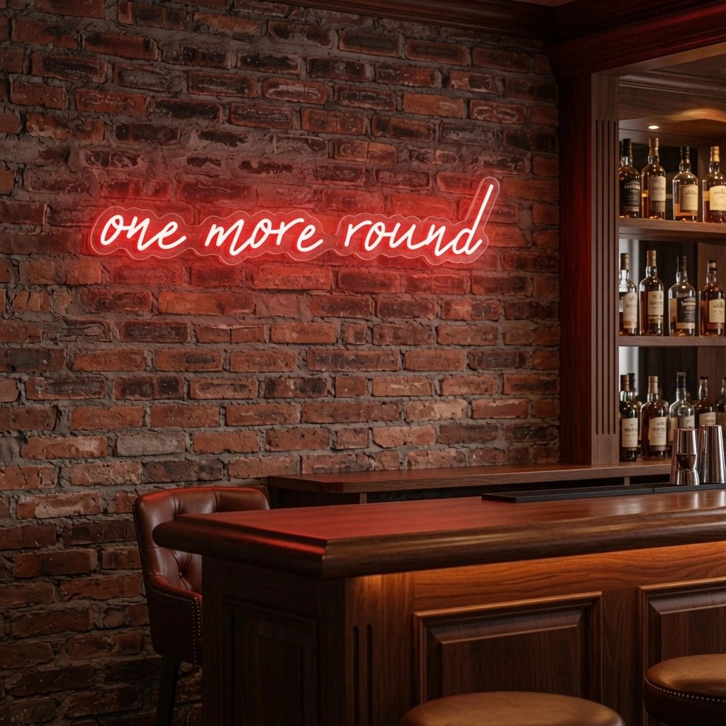 One More Round LED Neon Sign - Shineneon