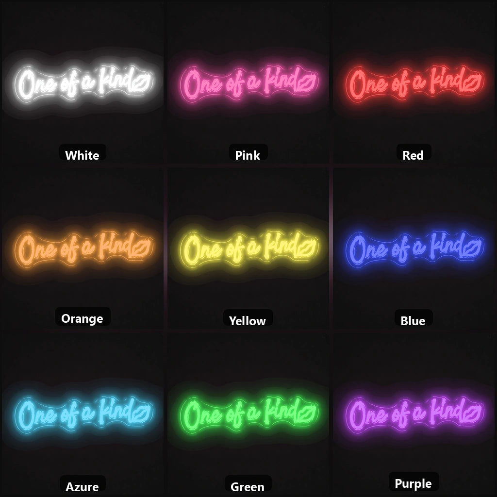 One Of The Things LED Neon Sign Garage Man Cave Neon Sign color grid