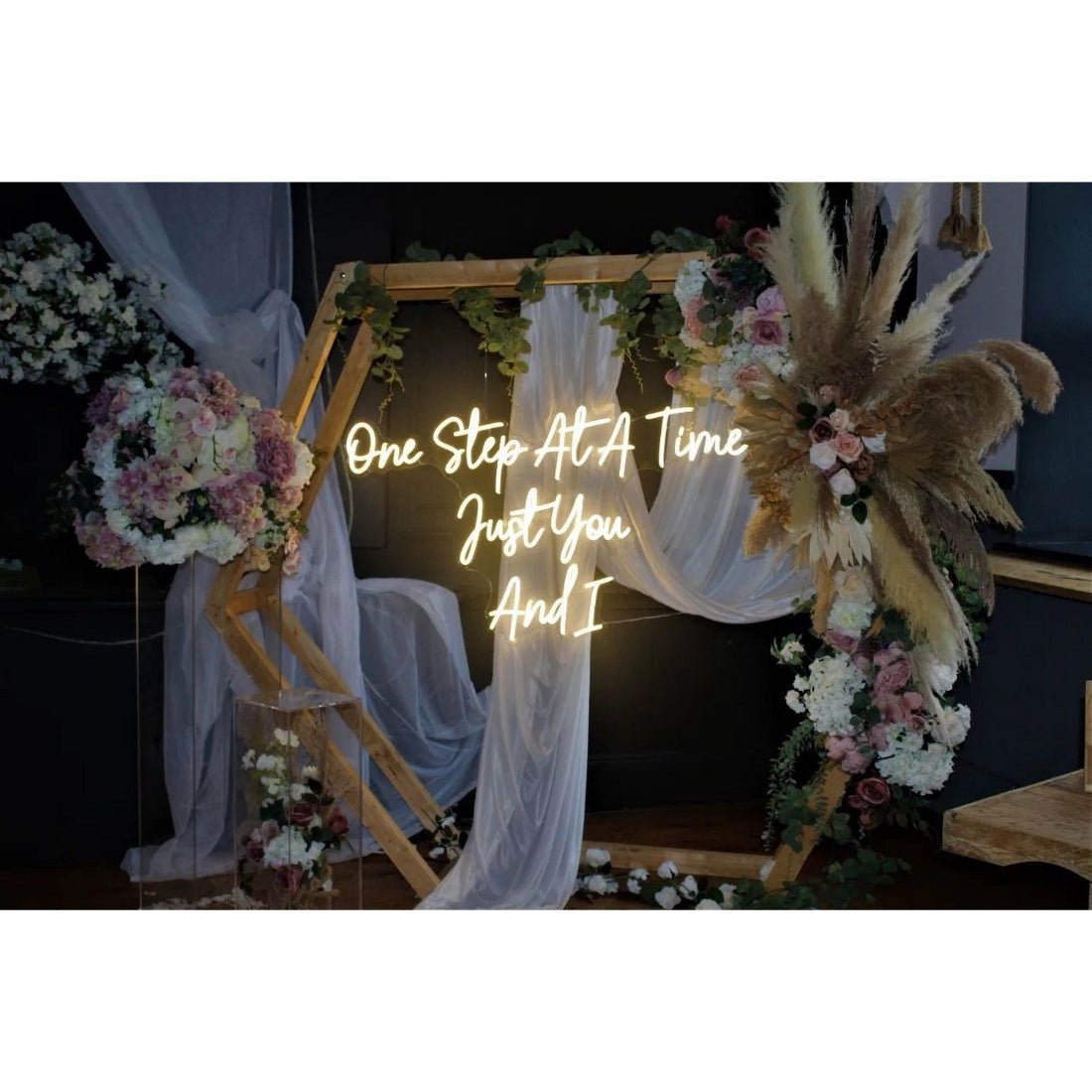 One Step At A Time Just You And I Led Sign Business Neon Sign - Shineneon