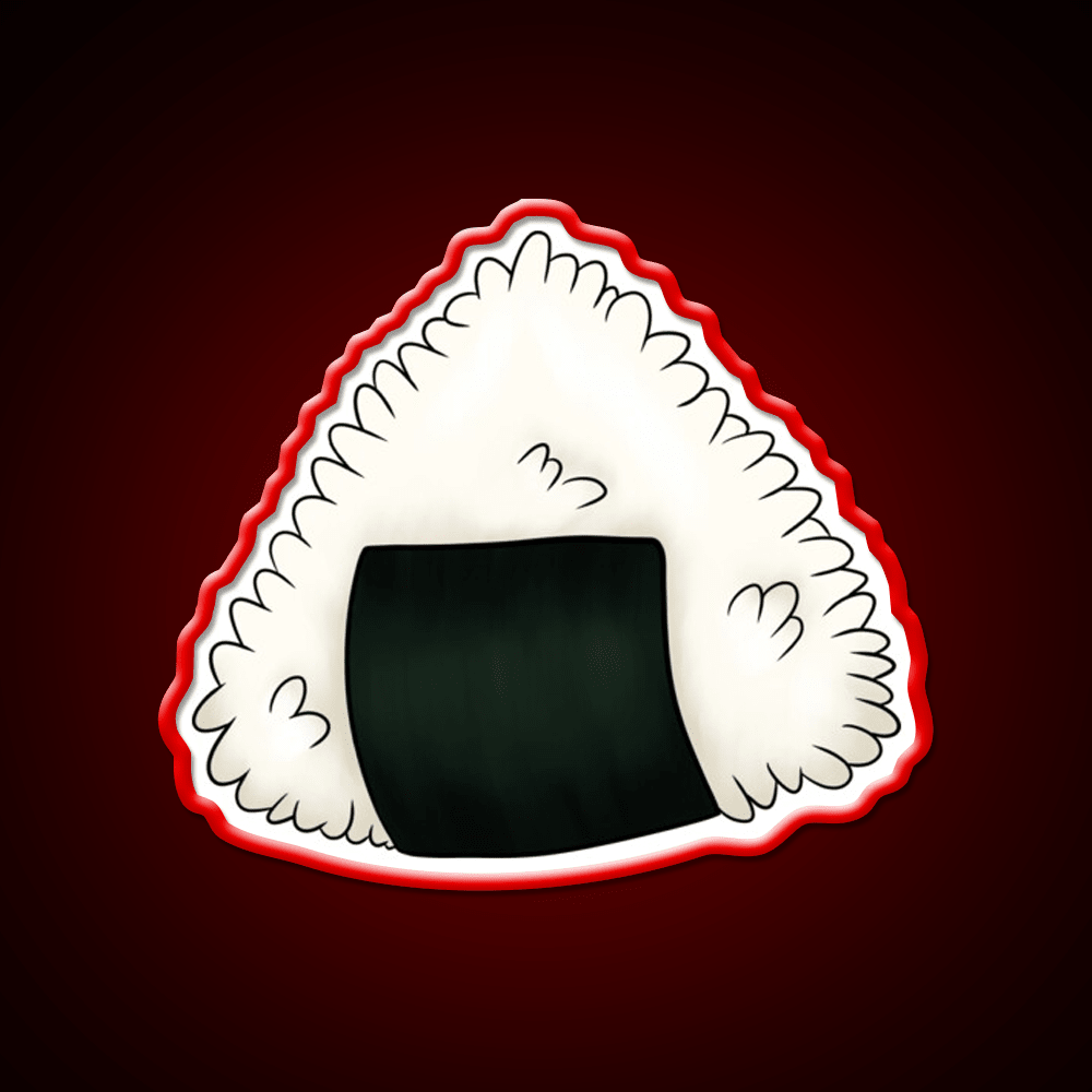 Onigiri Snack Food Led Neon Sign Rgb Color - Shineneon