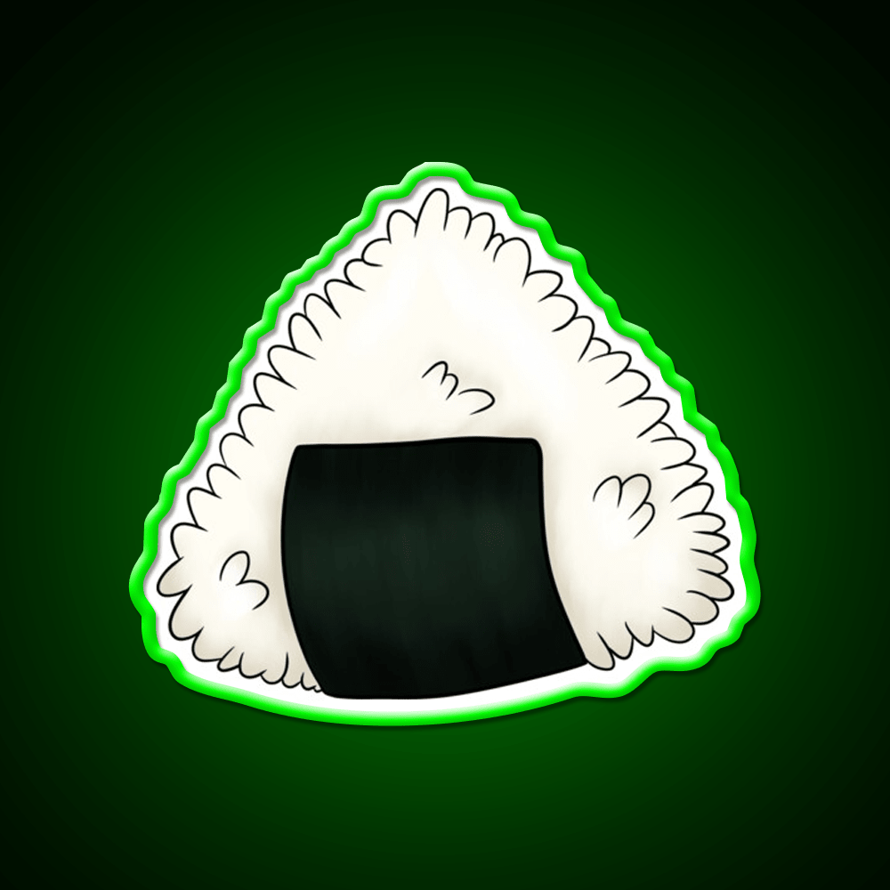 Onigiri Snack Food Led Neon Sign Rgb Color - Shineneon