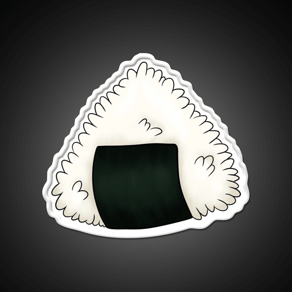 Onigiri Snack Food Led Neon Sign Rgb Color - Shineneon