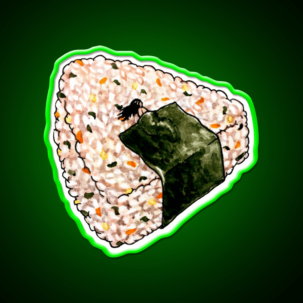 Onigiri Snooze Snack Food Led Neon Sign Rgb Color - Shineneon