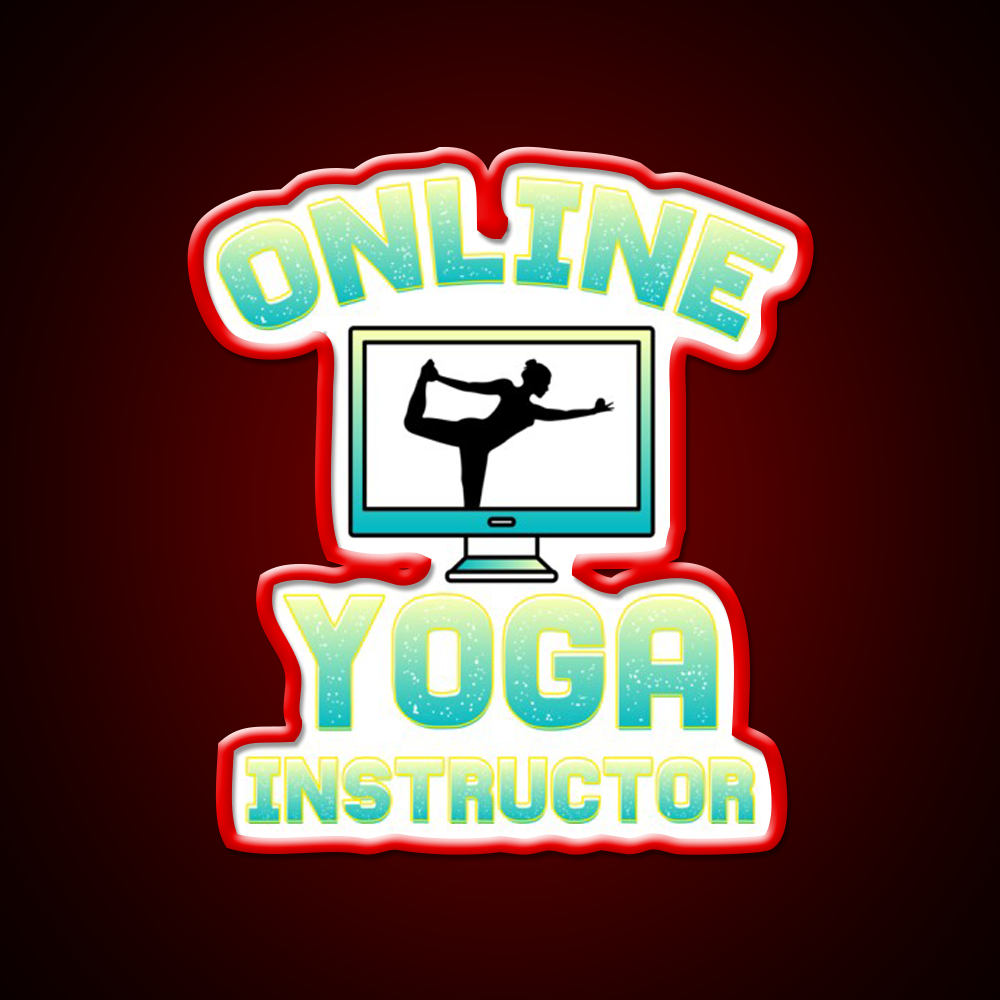 Online Yoga Instructor Yoga Led Neon Sign For Wellness Space Rgb Color