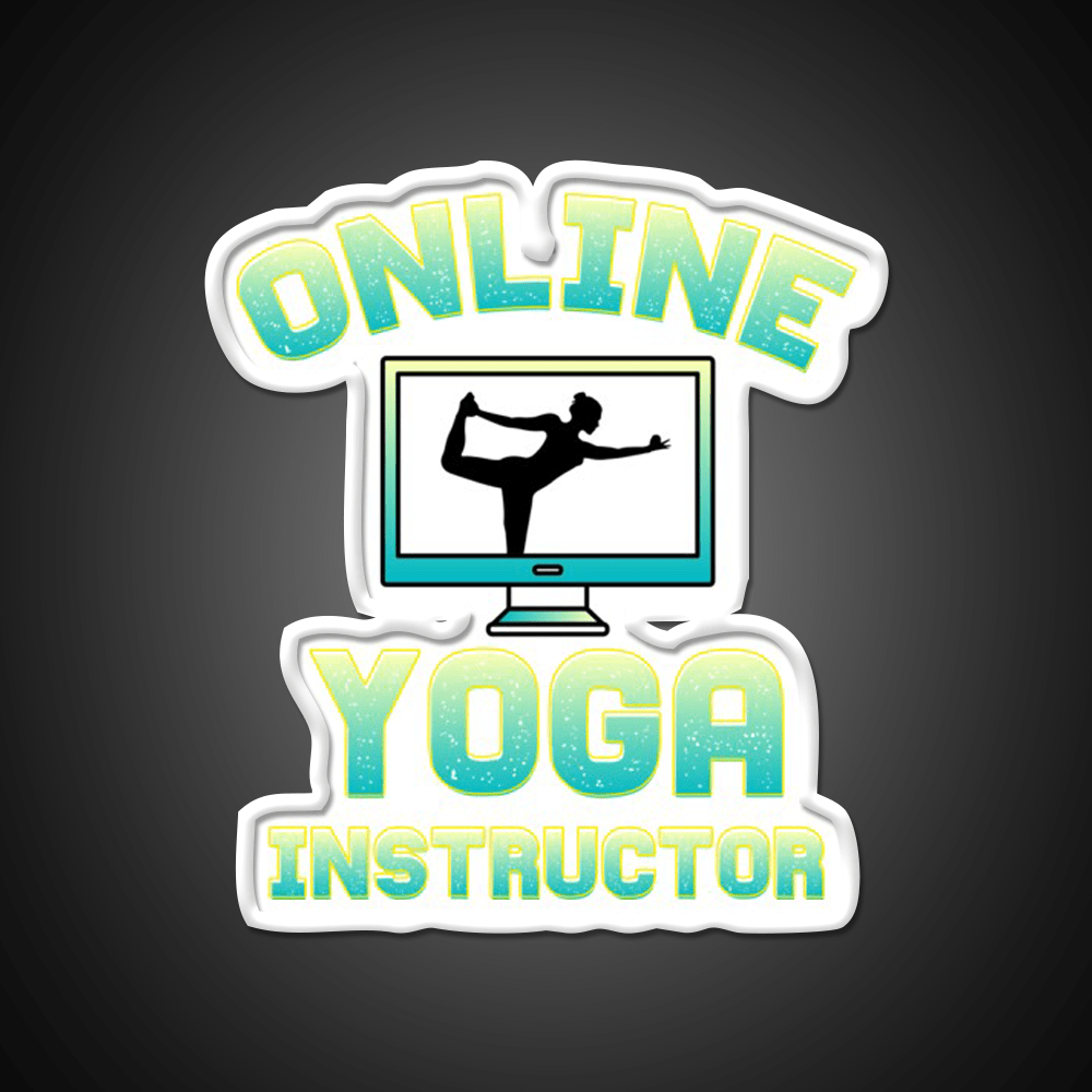 Online Yoga Instructor Yoga Led Neon Sign For Wellness Space Rgb Color - Shineneon