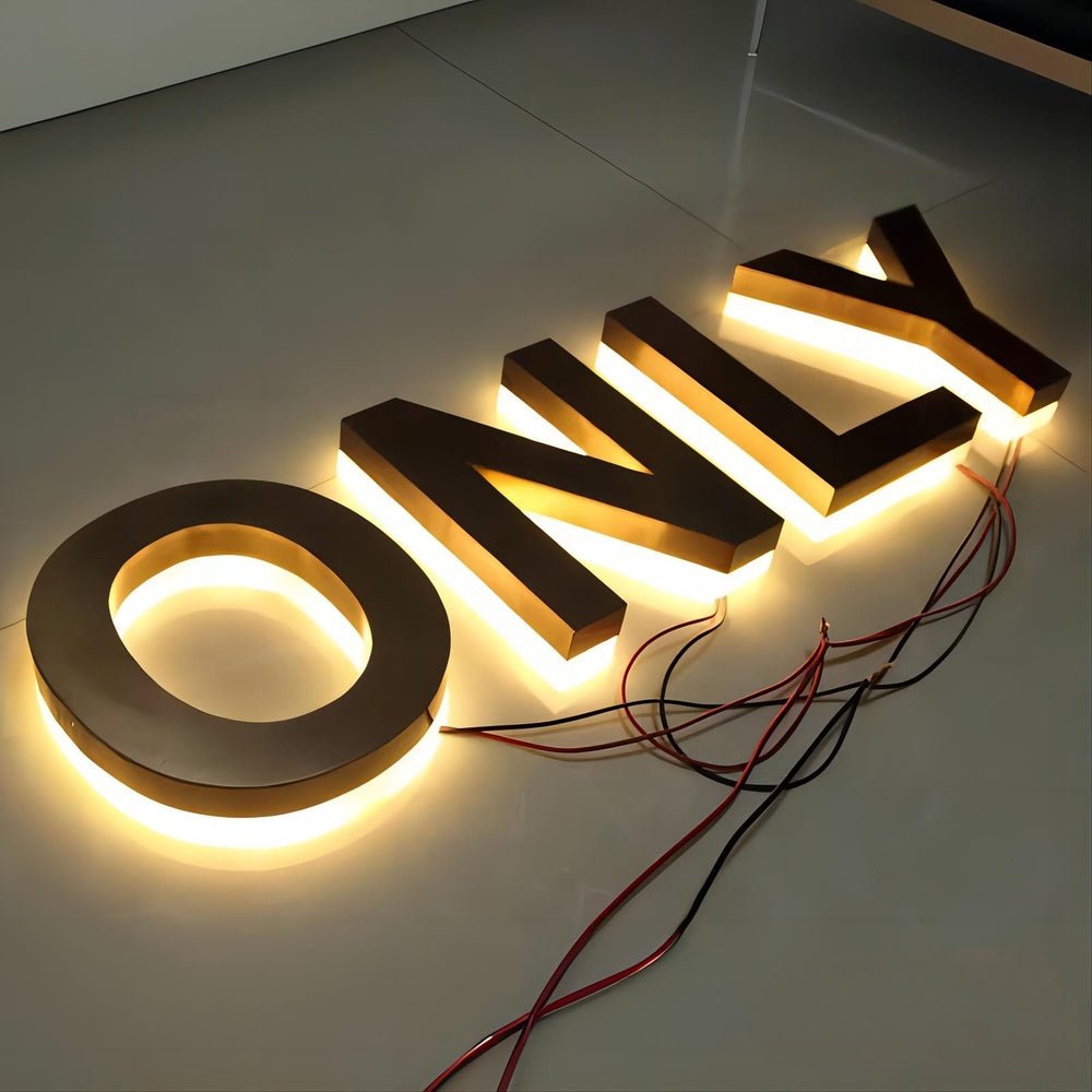 Only 3D Backlit Channel Letters Led Light Sign - Shineneon