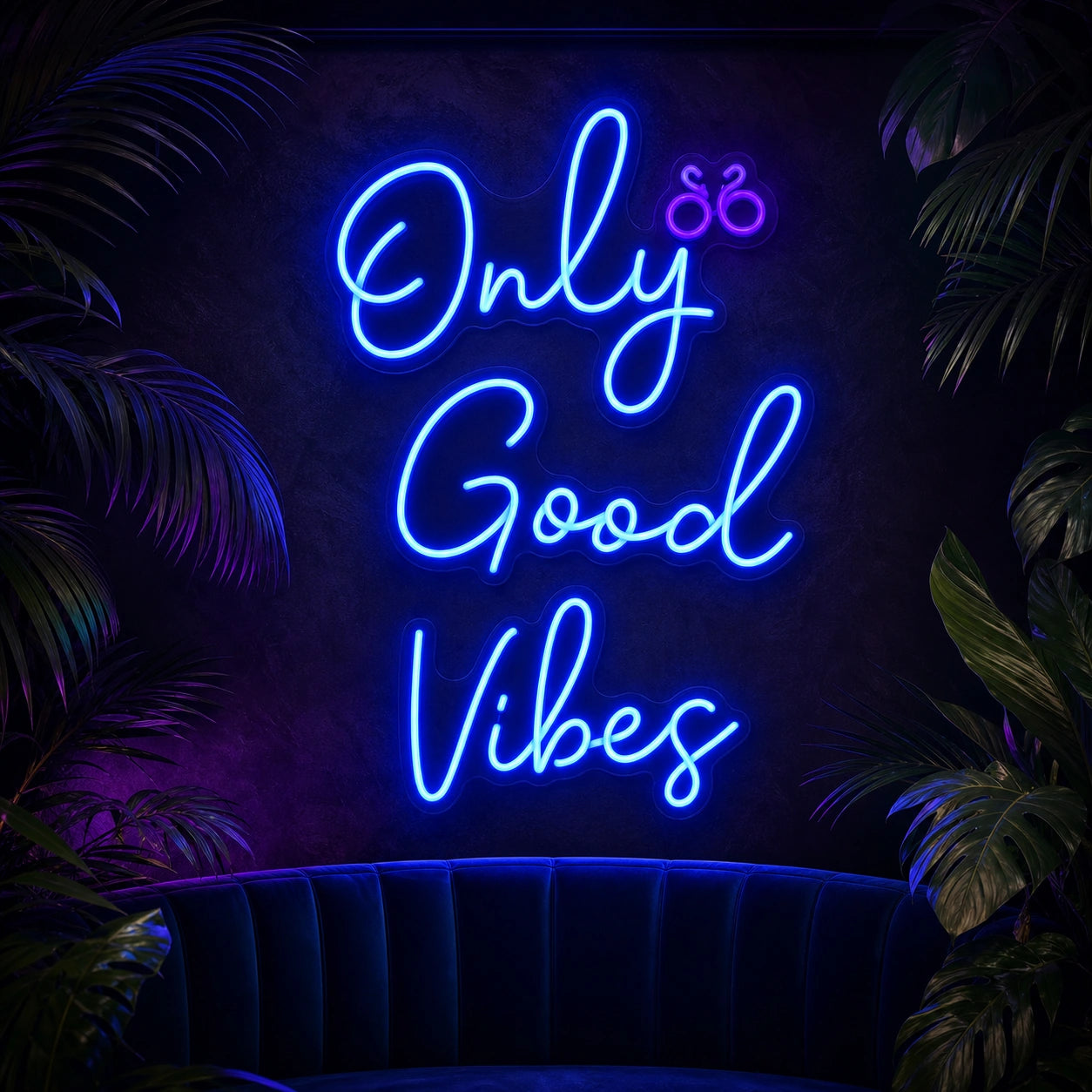Only Good Vibes LED Neon Sign Garage Man Cave Neon Sign high-converting product image
