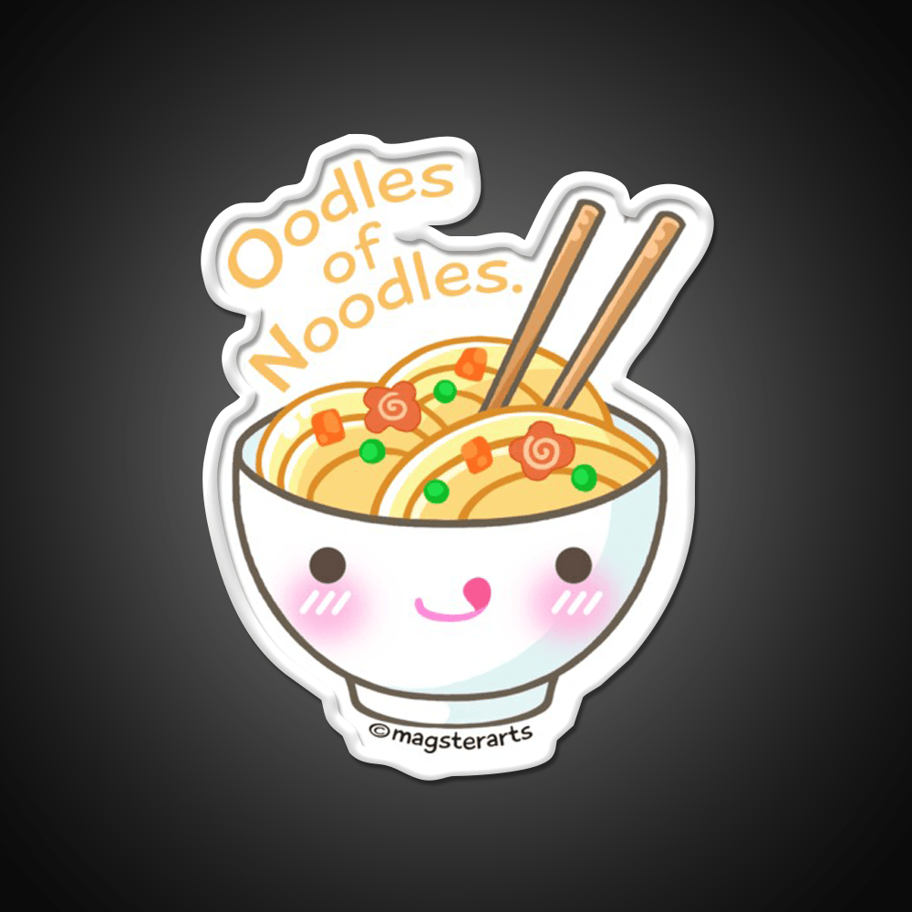 Oodles Of Noodles Ramen Noodle Led Neon Sign Chinese Food Rgb Color - Shineneon
