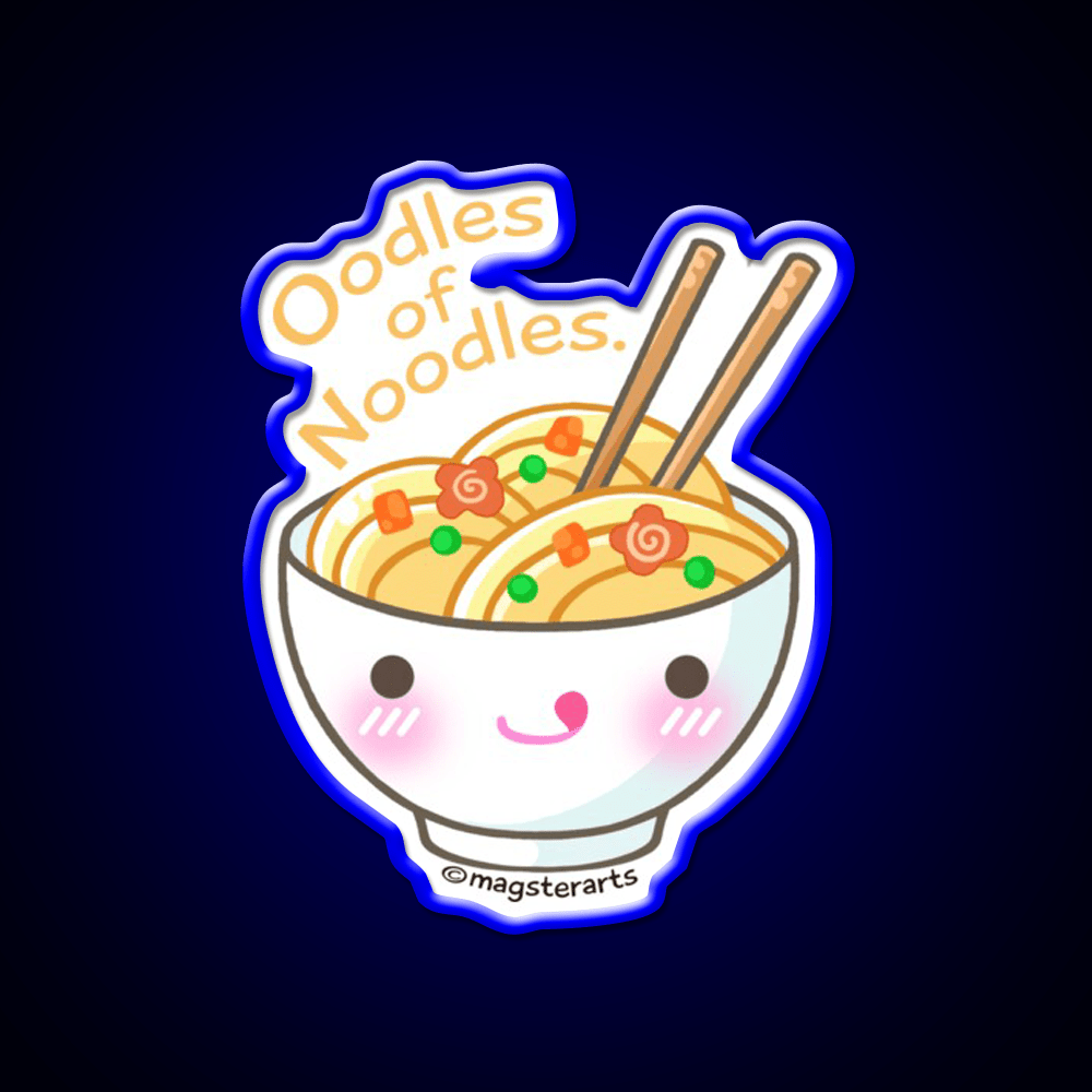 Oodles Of Noodles Ramen Noodle Led Neon Sign Chinese Food Rgb Color - Shineneon