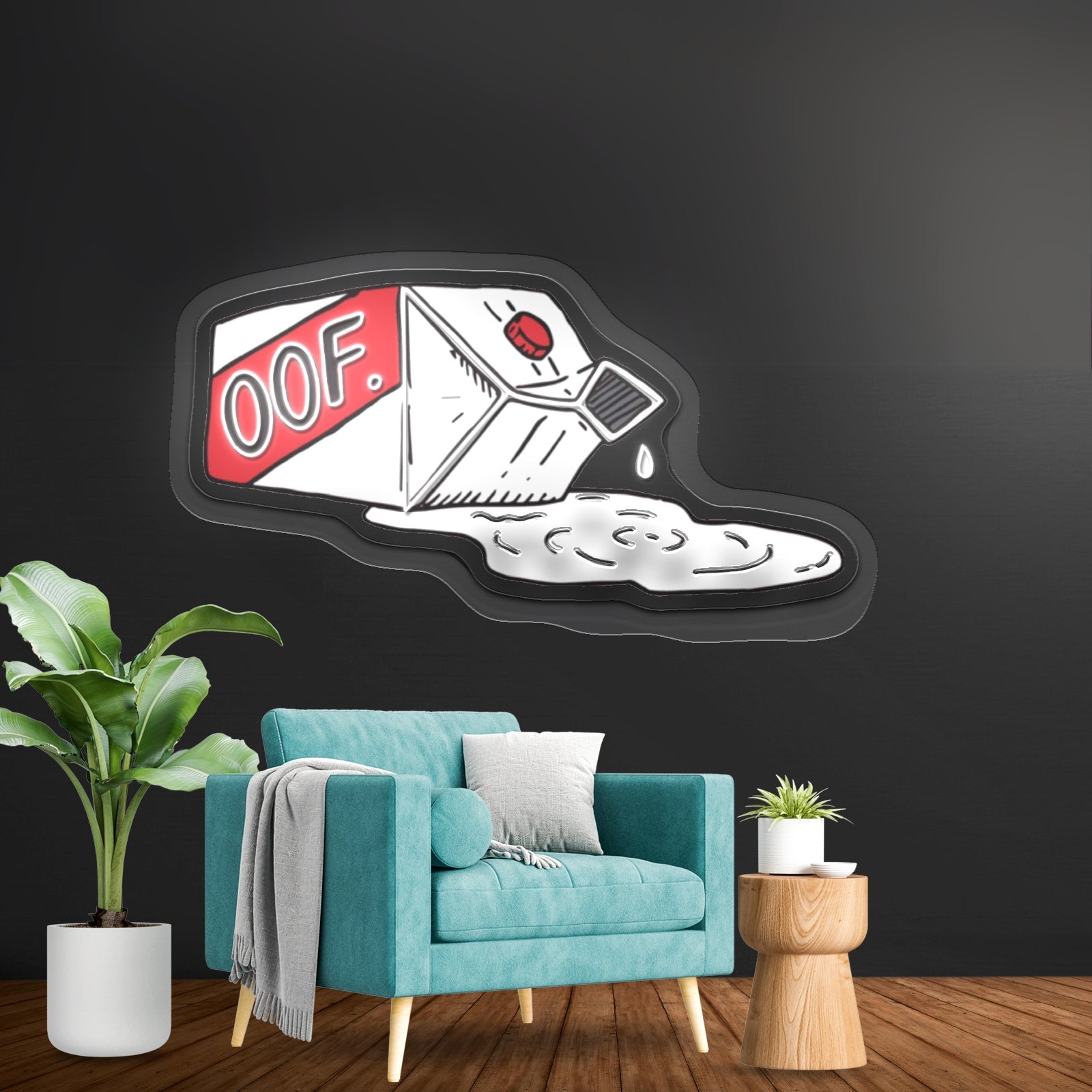 Oof Spilled Milk Artwork Led Signs - Shineneon