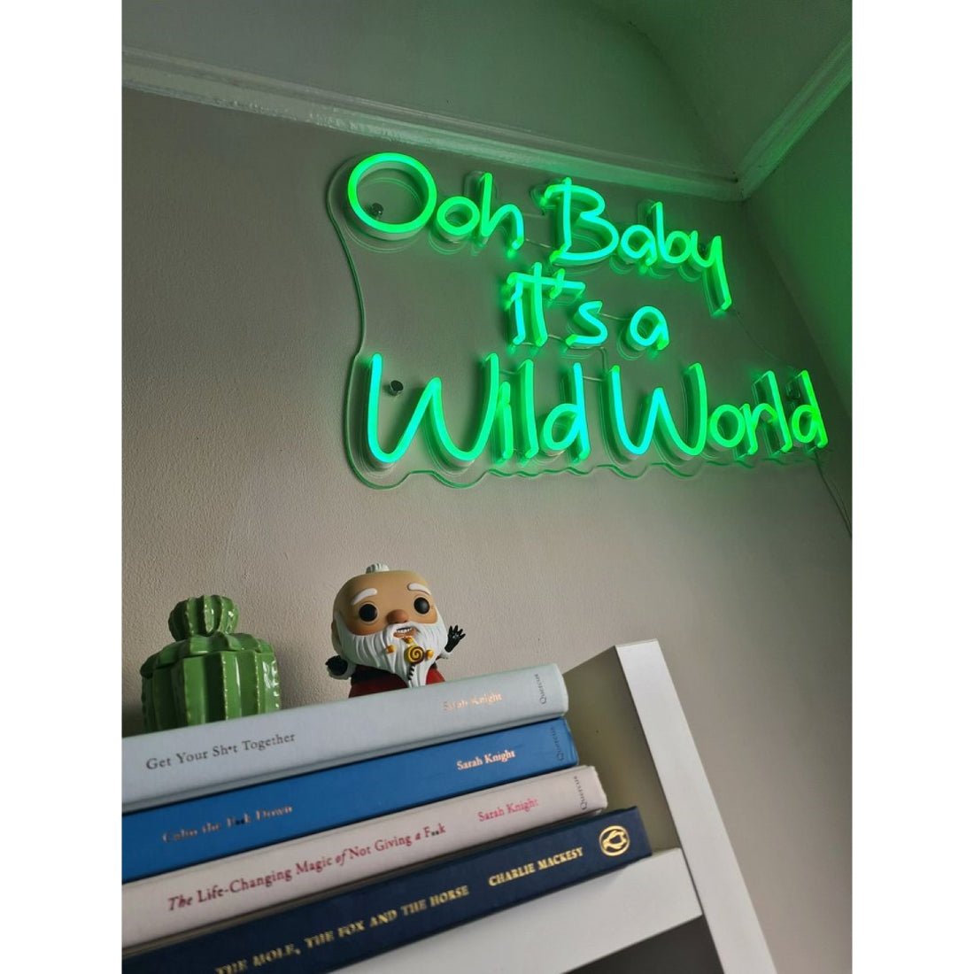 Ooh Baby Its A Wild World Led Sign Business Neon Sign - Shineneon