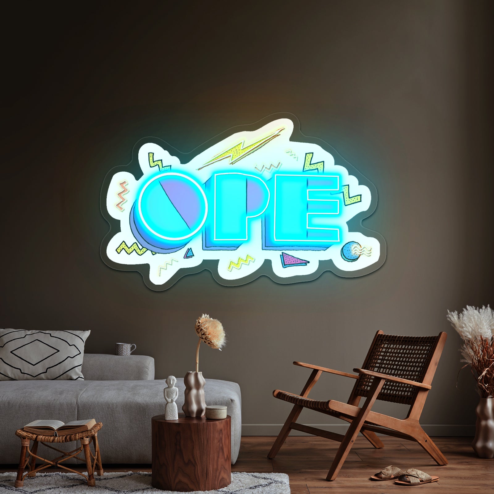 Ope 90s Theme Artwork Large Neon Signs