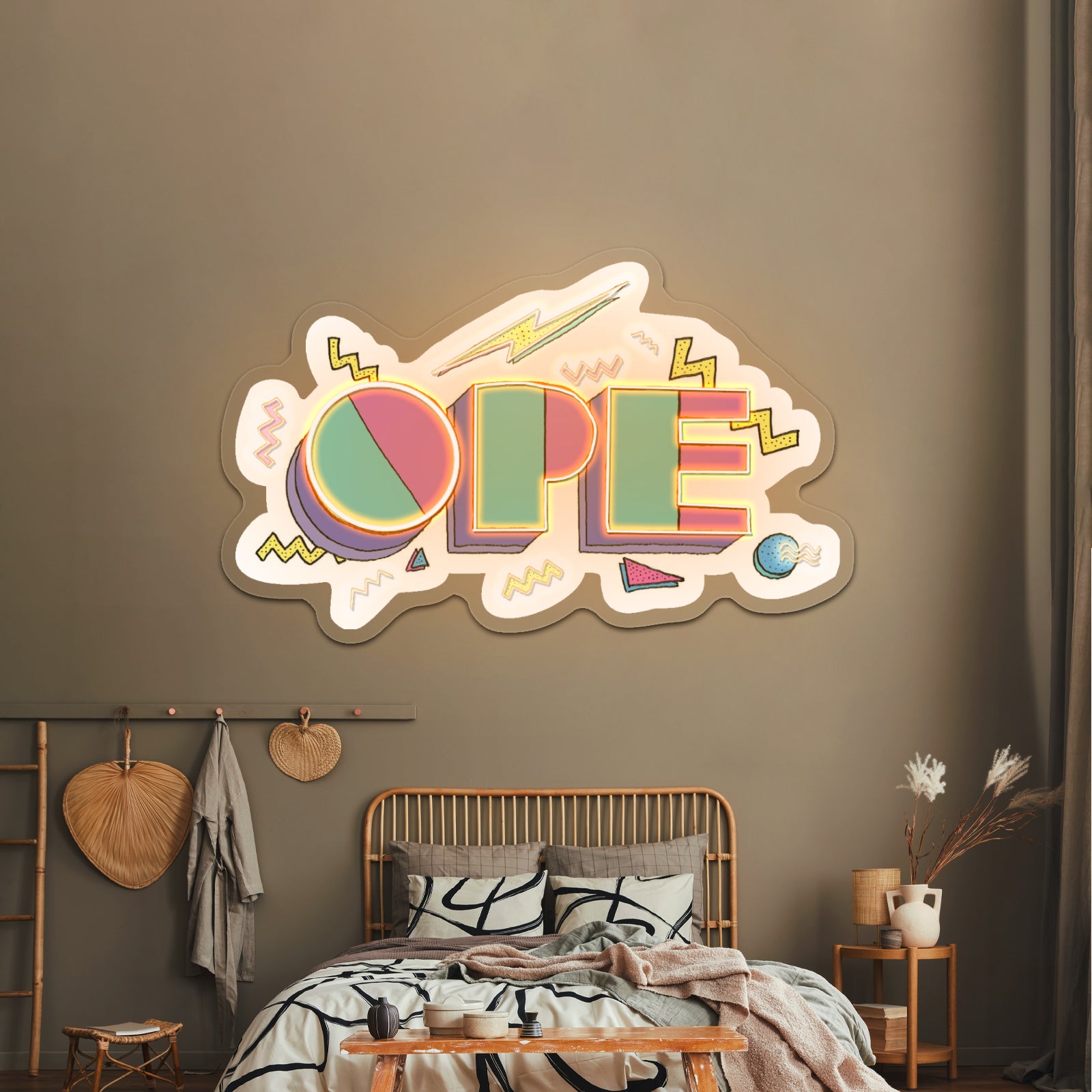 Ope 90s Theme Artwork Large Neon Signs