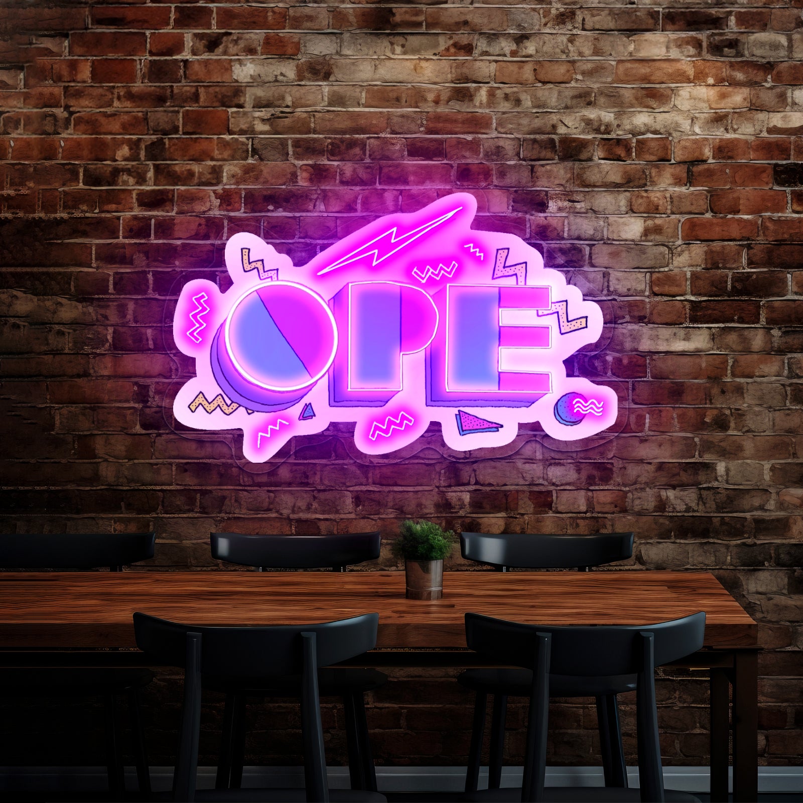 Panda Oversized Holiday Sweater Artwork Led Neon Signs