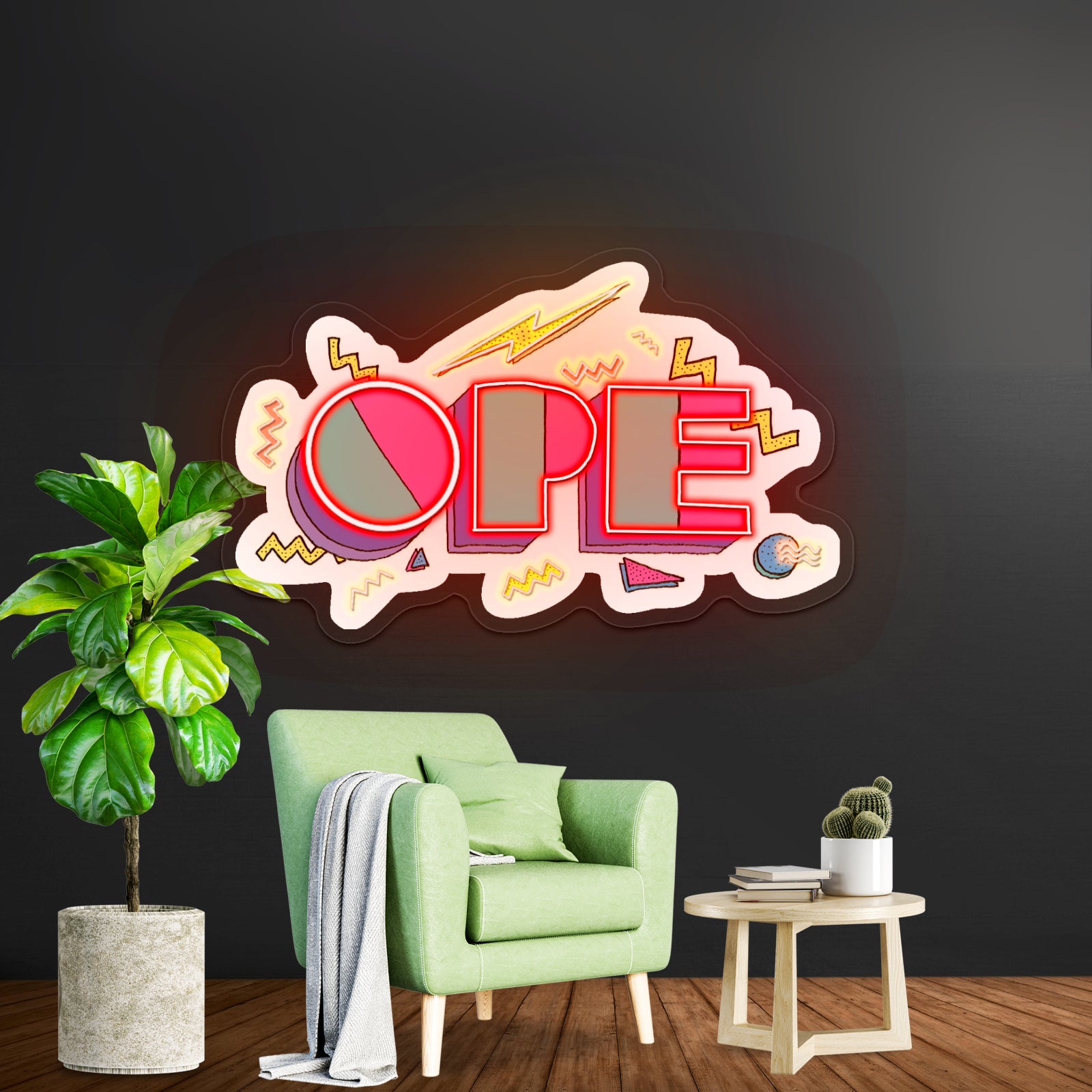 Panda Oversized Holiday Sweater Artwork Led Neon Signs