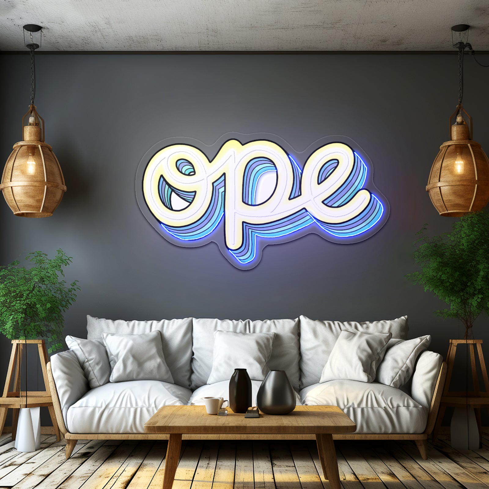 Ope Artwork Neon Signs For A Bar