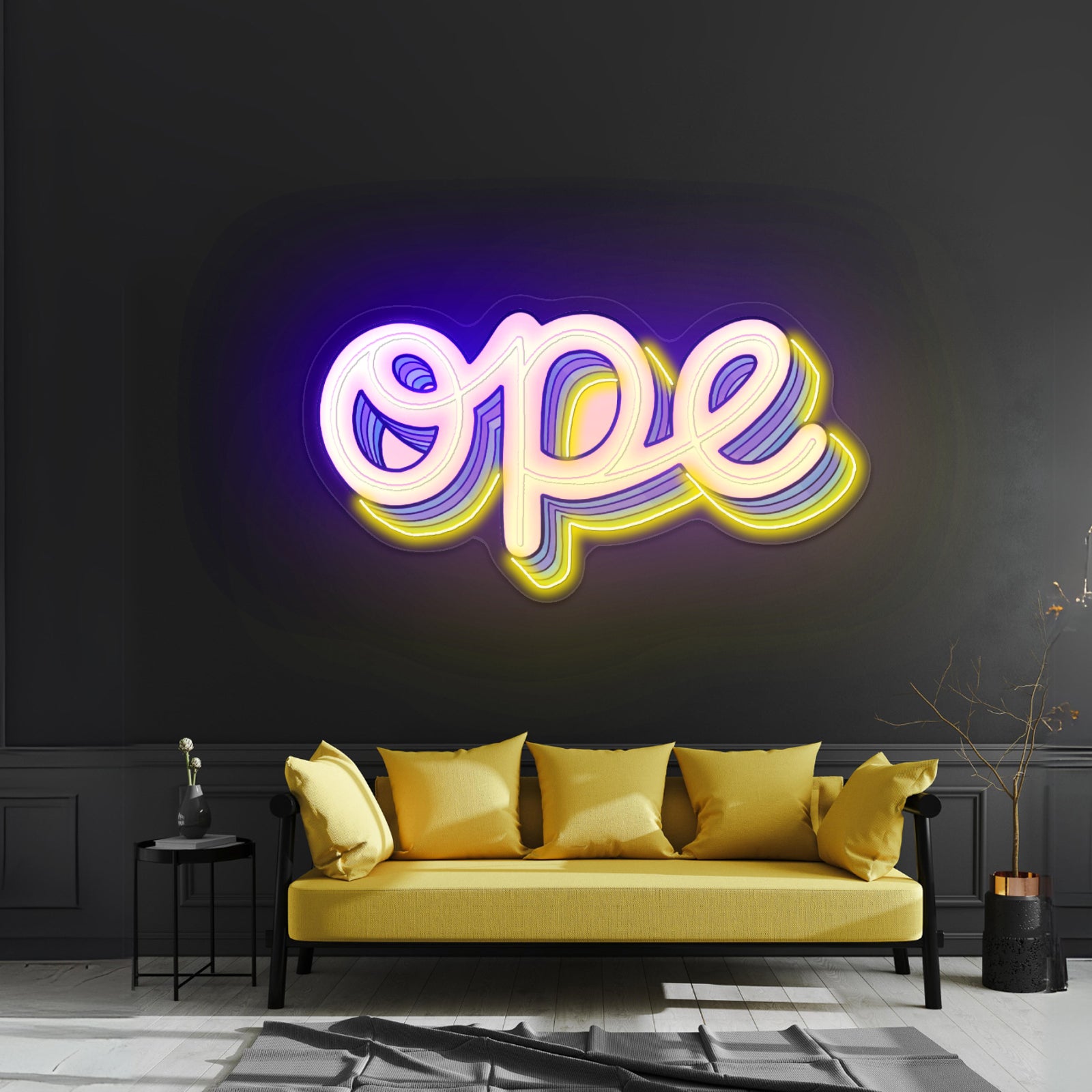 Ope Artwork Neon Signs For A Bar