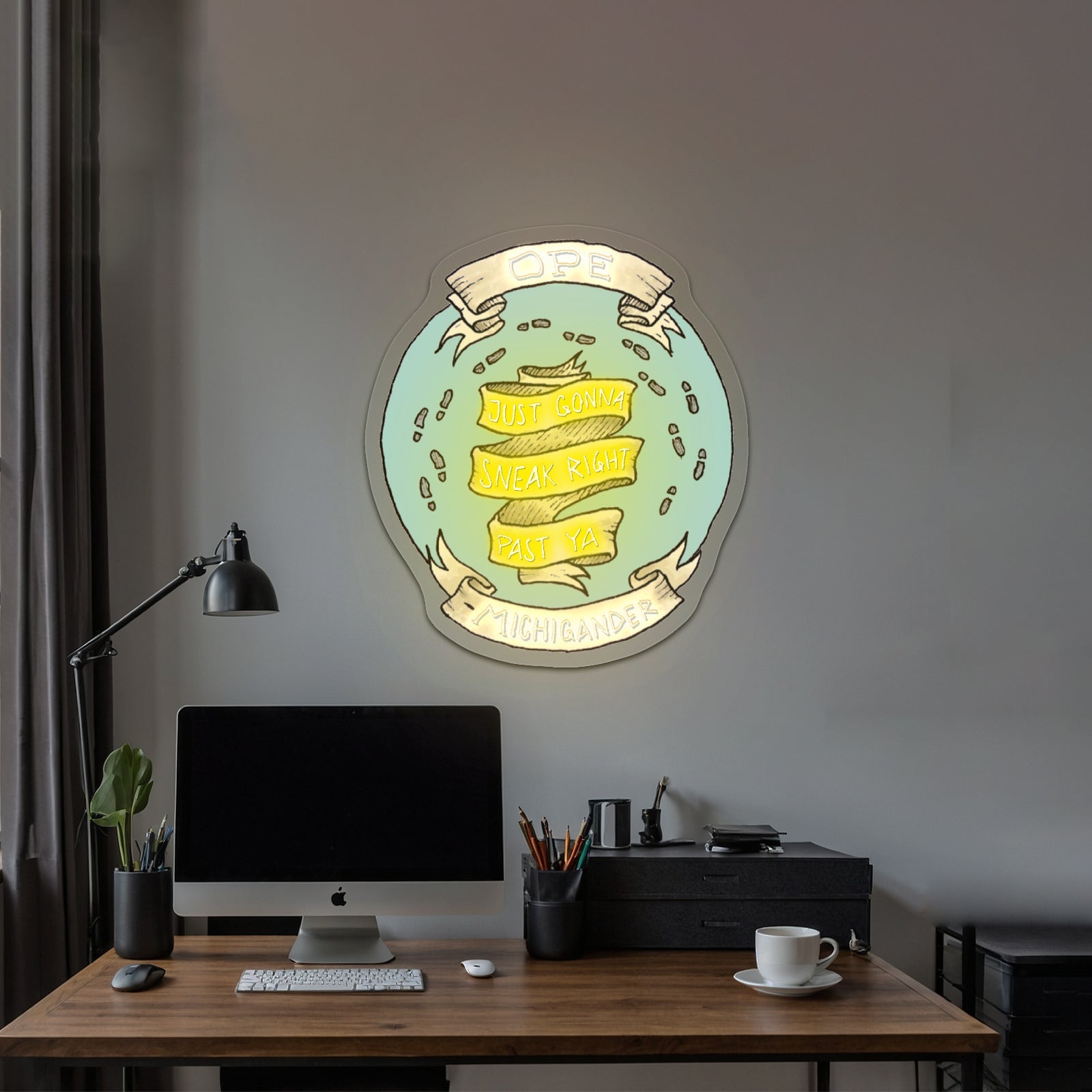 Ope Just Gonna Sneak Right Past Ya Artwork Led Signs For Business - Shineneon