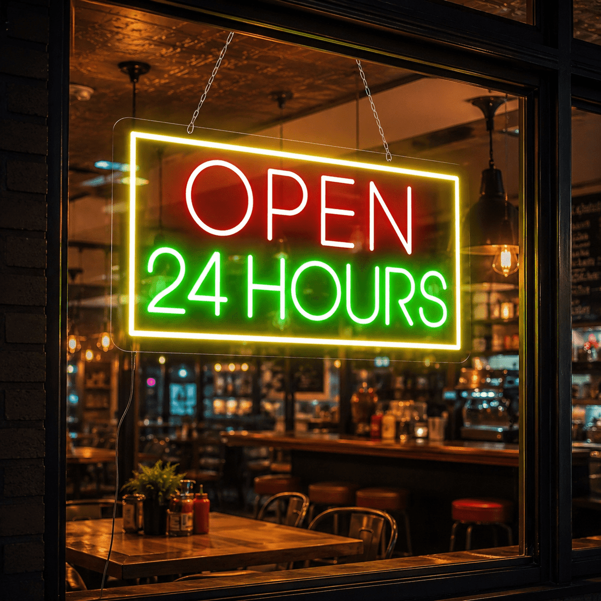 Open 24 Hours LED Neon Sign - Shineneon