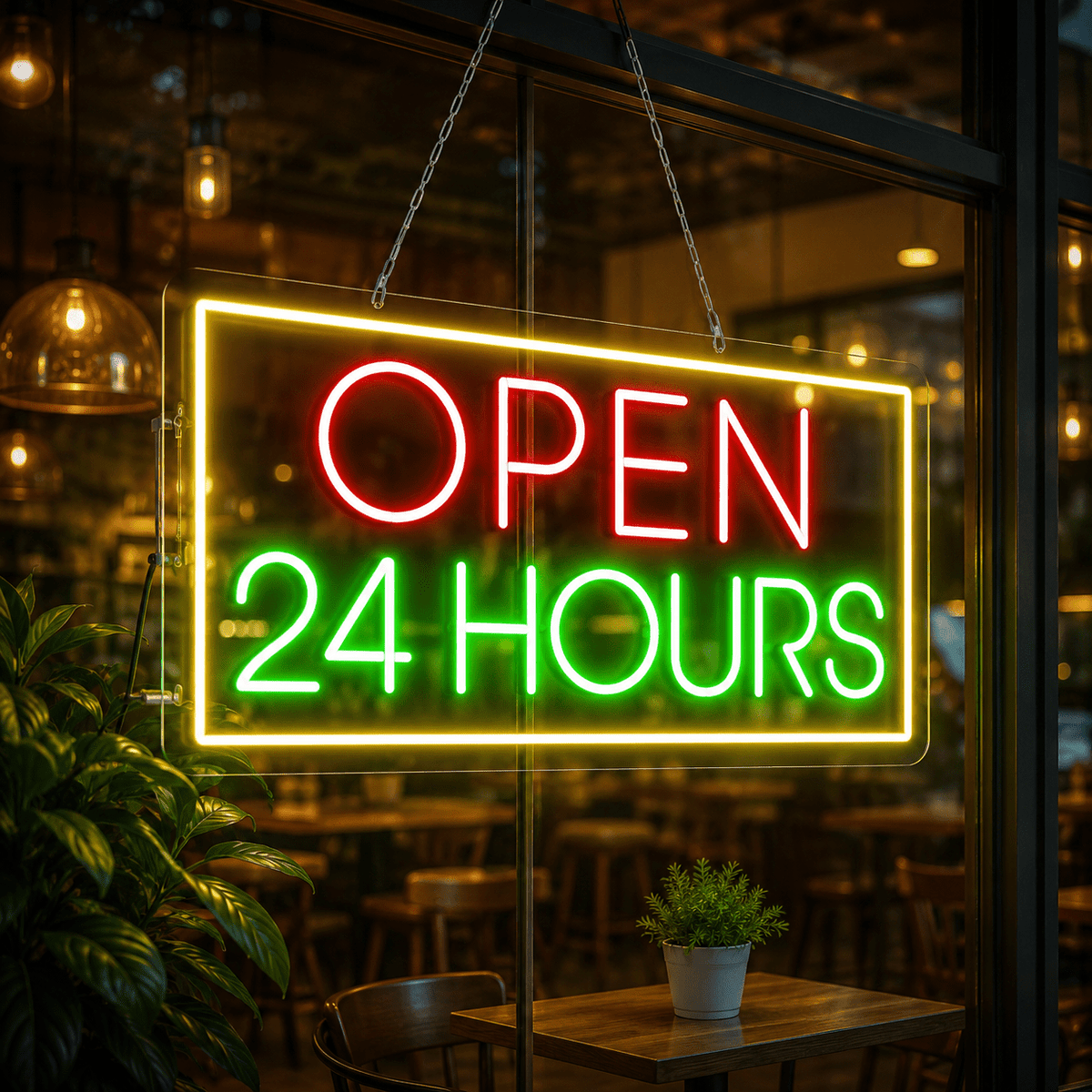 Open 24 Hours LED Neon Sign - Shineneon