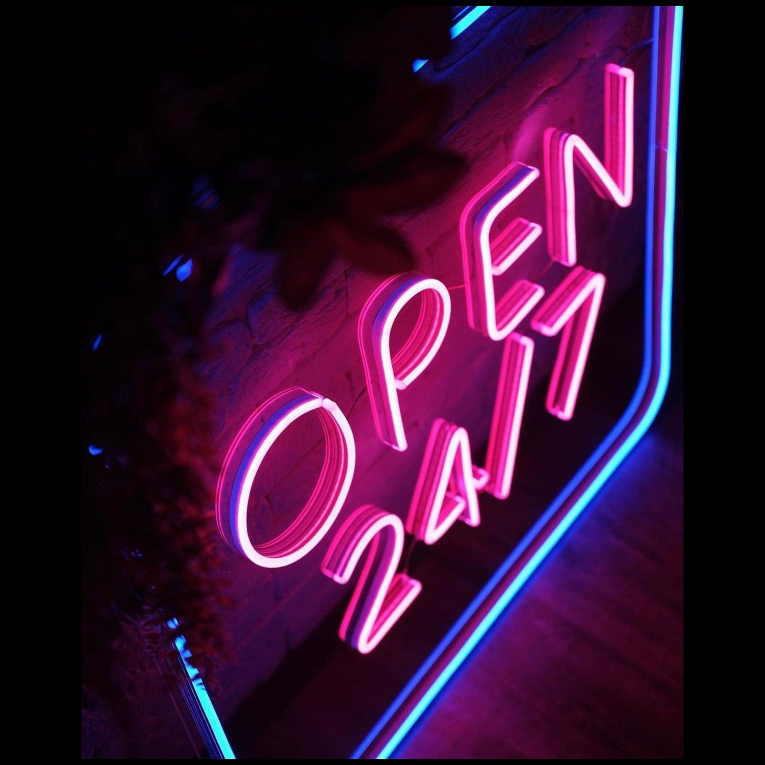 Open 247 Neon Sign Business Decorations | Shineneon