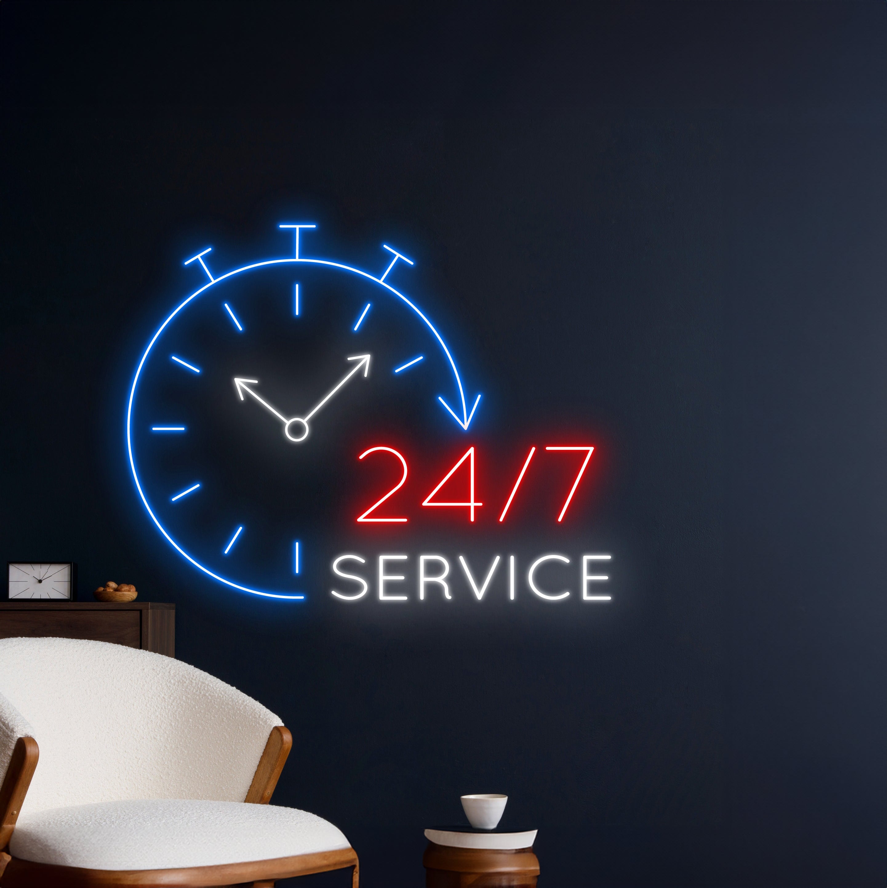 Open 247 Service Led Sign | Shineneon