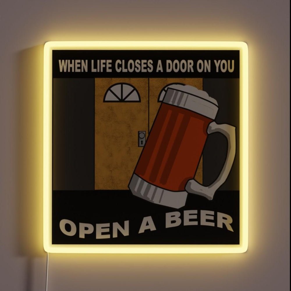 Open A Beer Rgb Led Neon Sign - Shineneon