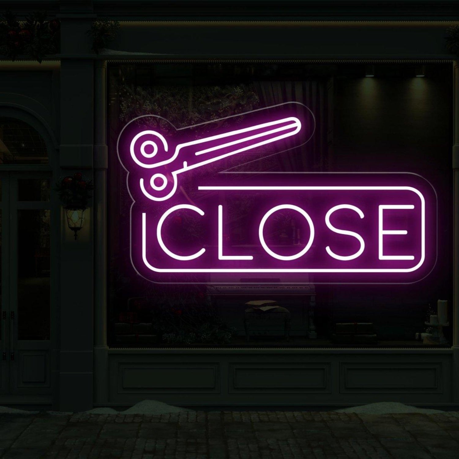 Open And Close Scissor Led Neon Sign For Salons | Shineneon