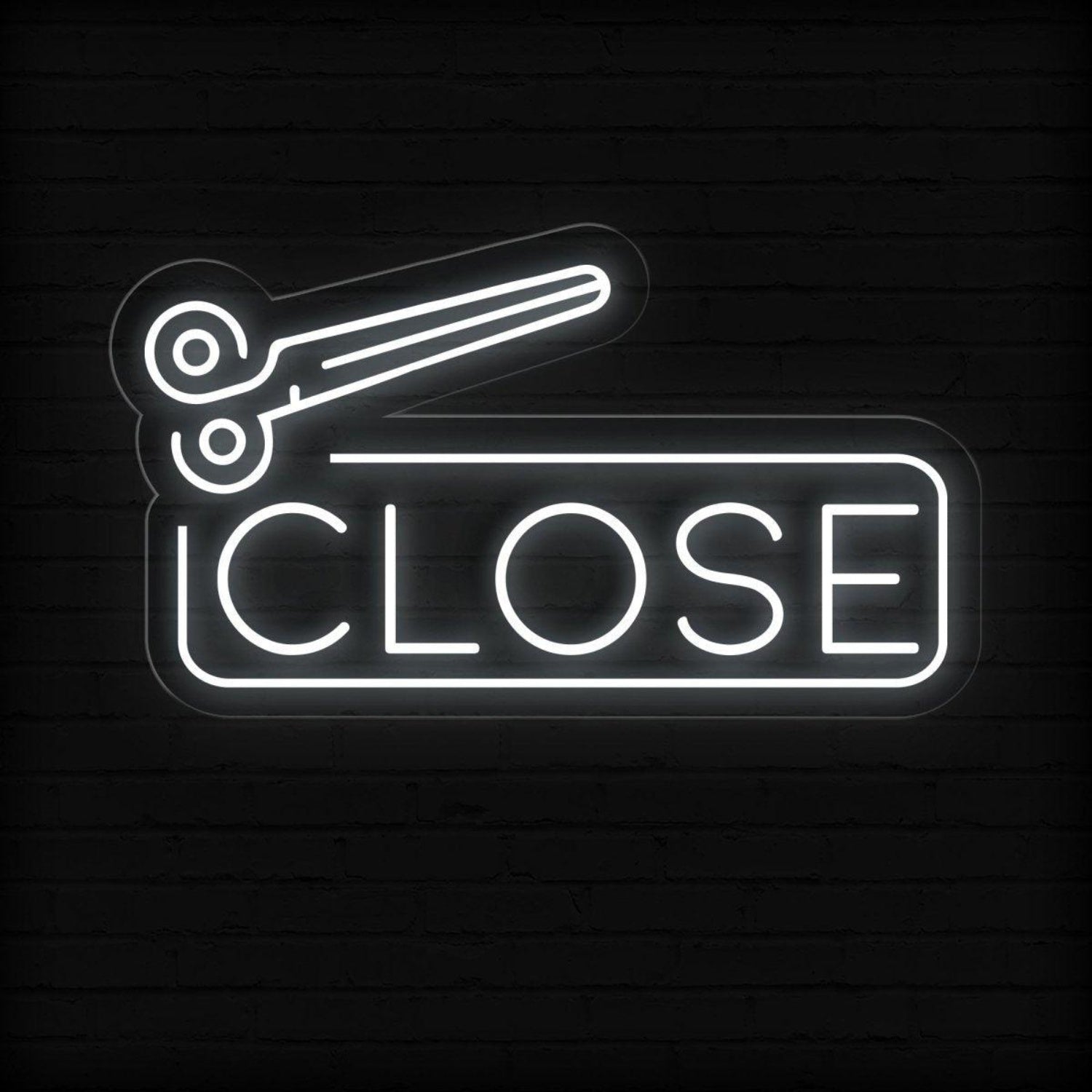 Open And Close Scissor Led Neon Sign For Salons | Shineneon