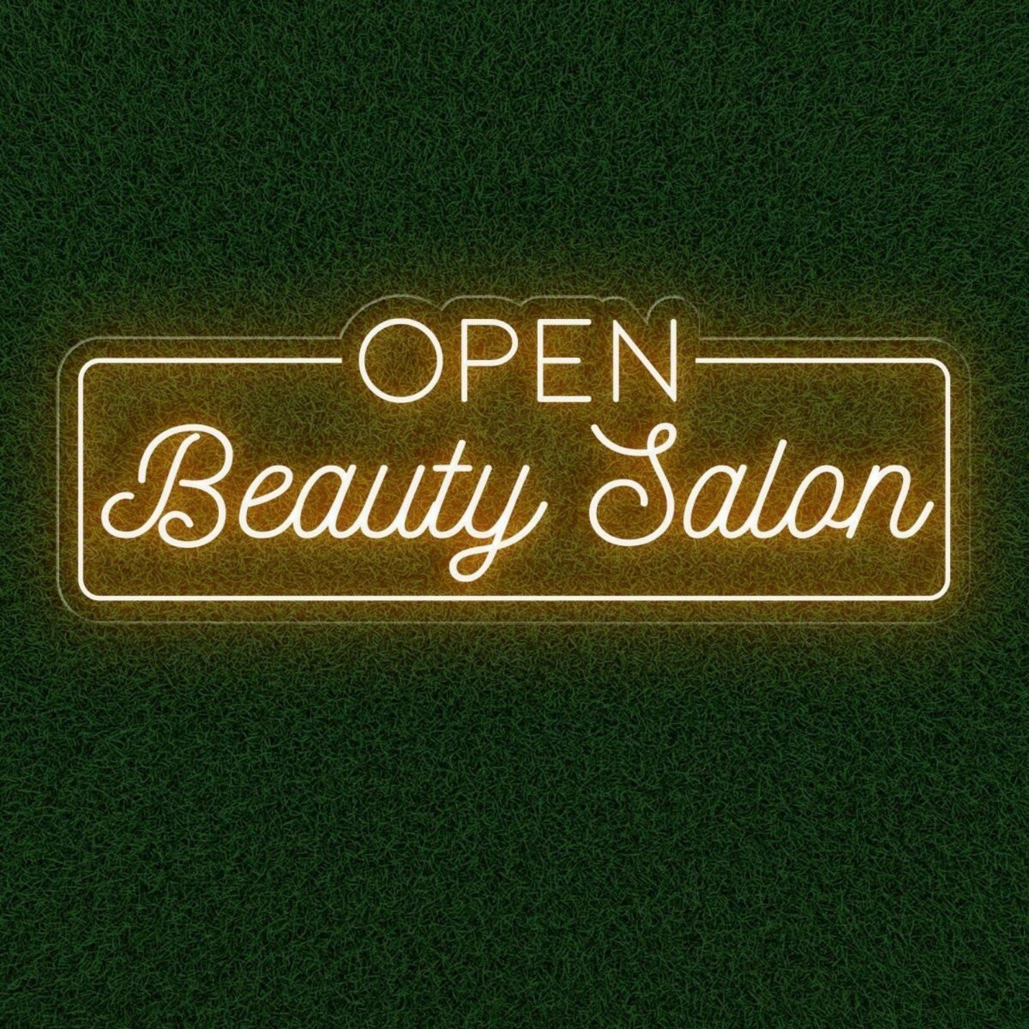 Open Beauty Salon Warm White Led Neon Sign Elegant Salon Entrance Decor | Shineneon