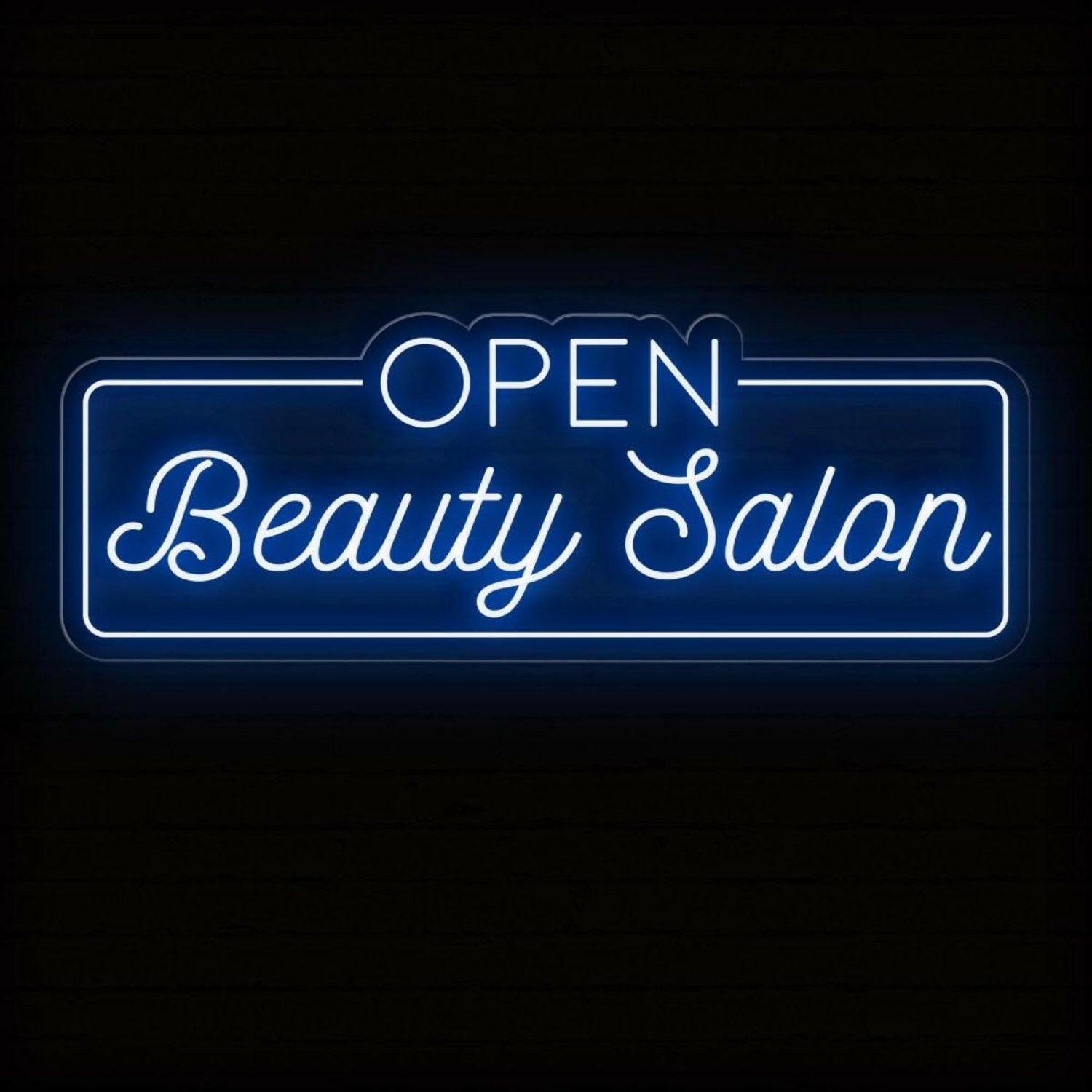 Open Beauty Salon Warm White Led Neon Sign Elegant Salon Entrance Decor | Shineneon