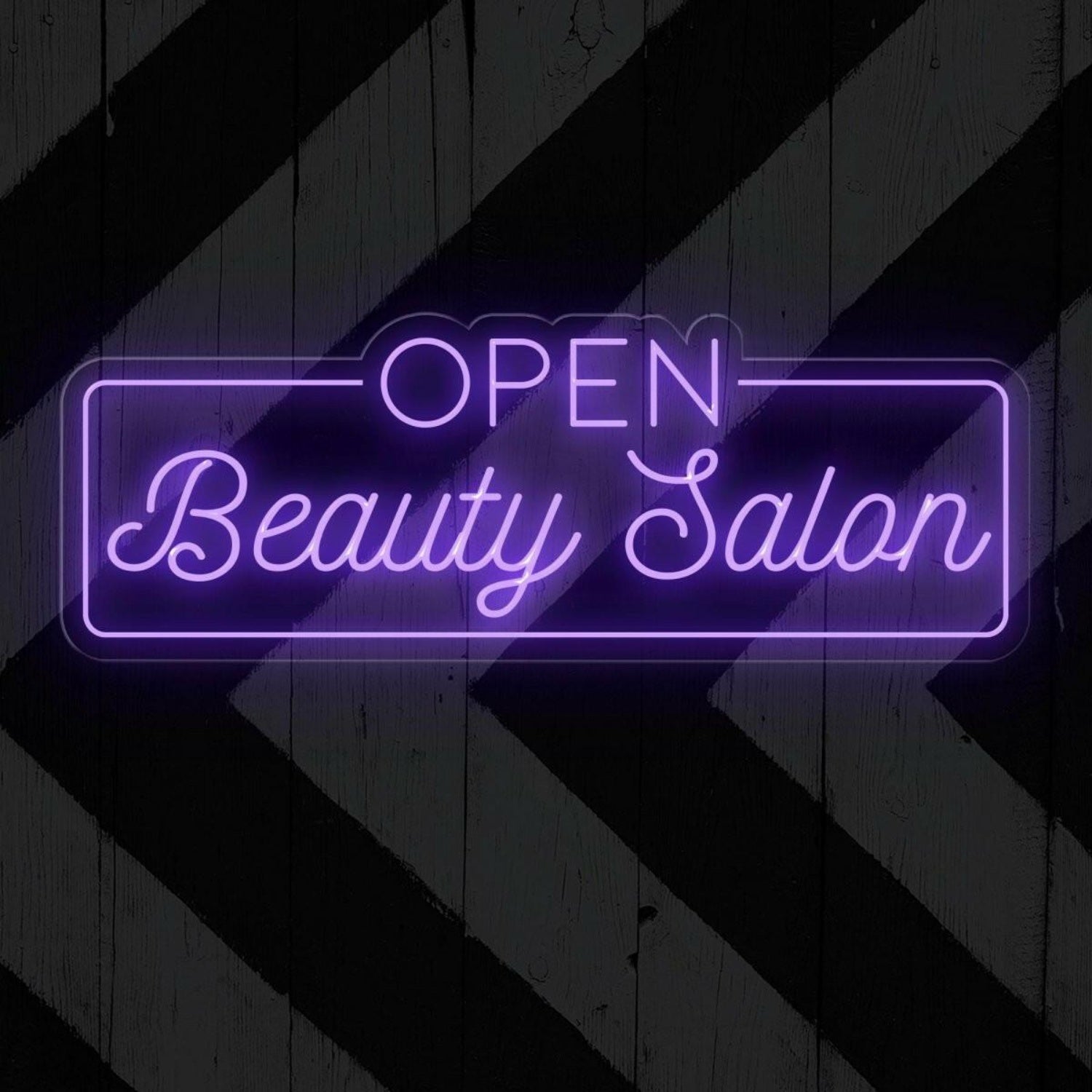 Open Beauty Salon Warm White Led Neon Sign Elegant Salon Entrance Decor | Shineneon