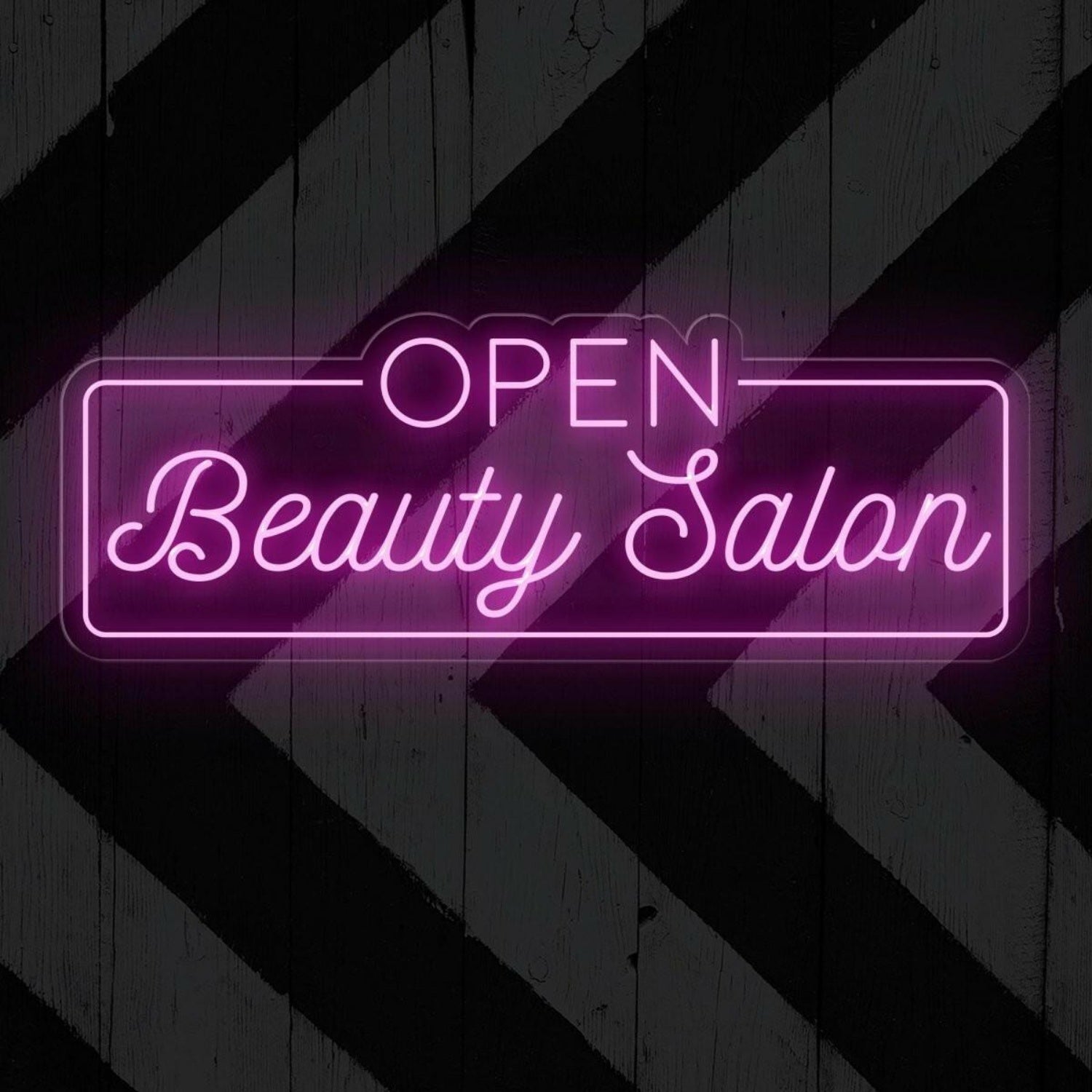 Open Beauty Salon Warm White Led Neon Sign Elegant Salon Entrance Decor | Shineneon