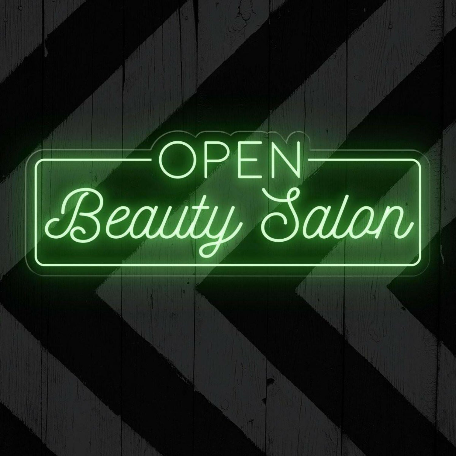 Open Beauty Salon Warm White Led Neon Sign Elegant Salon Entrance Decor | Shineneon