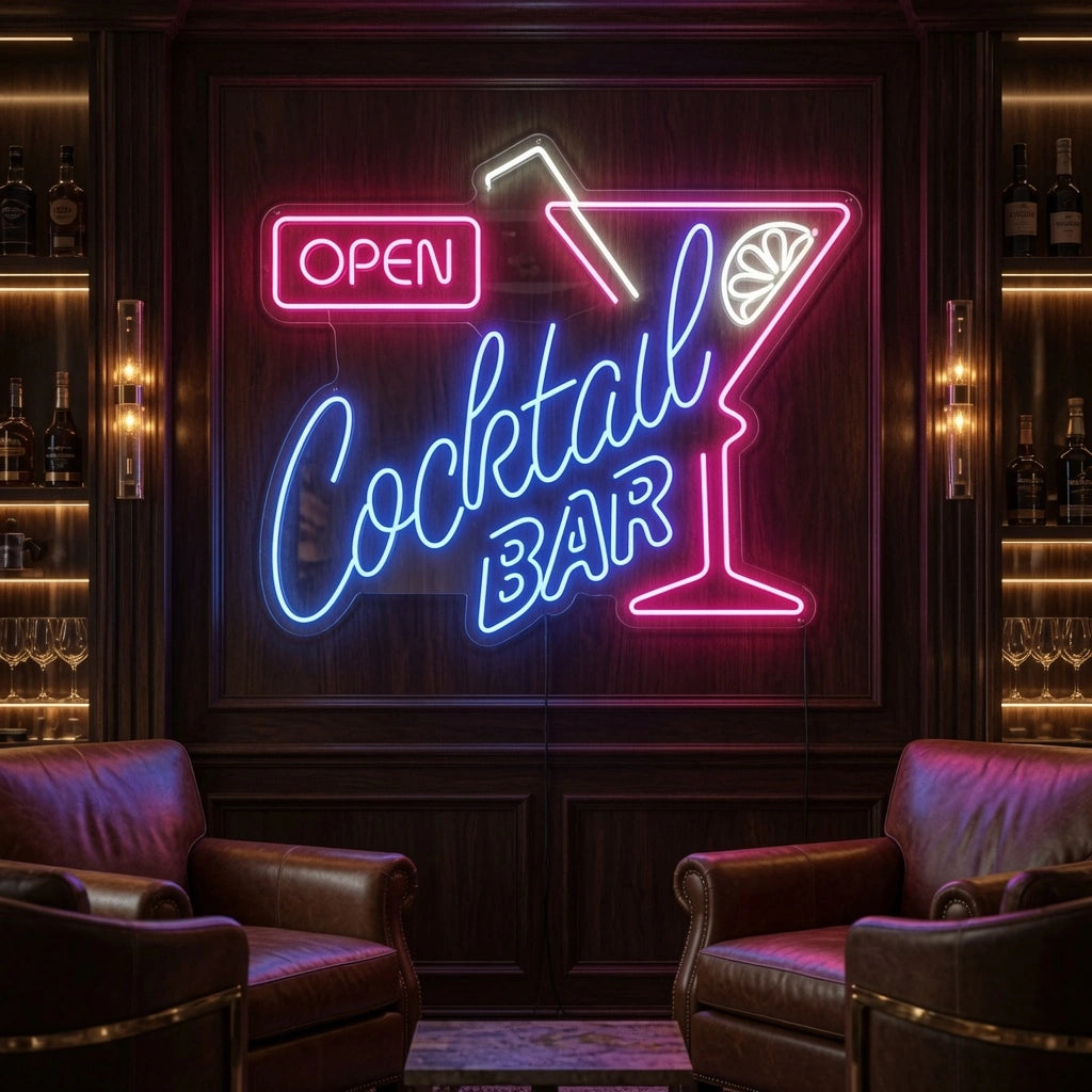Open Business LED Neon Sign Wall Decor Wall Decor Wall Art - 03 Real Lifestyle Scene