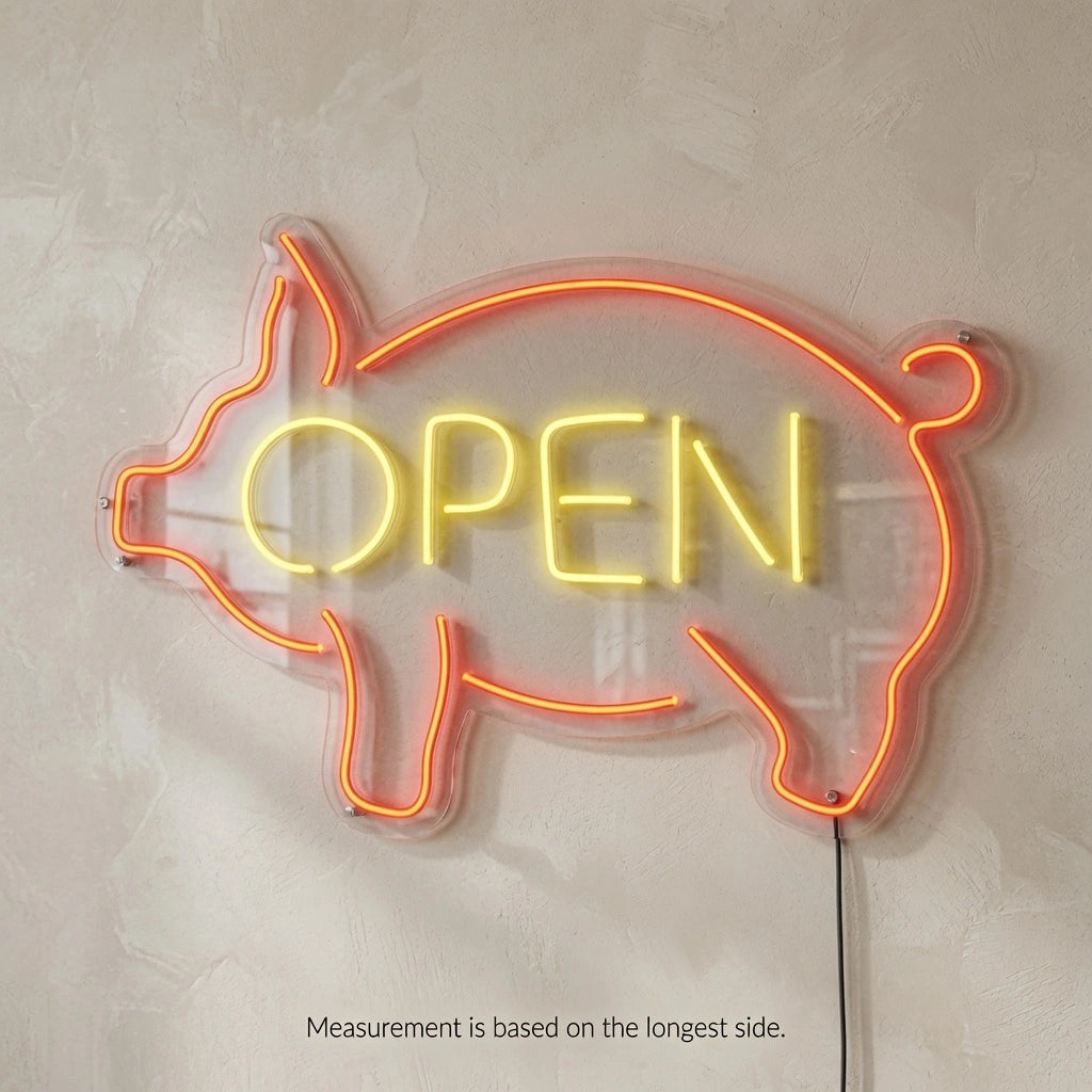 Open Cafe Wall Art LED Neon Sign - 04 Size Image