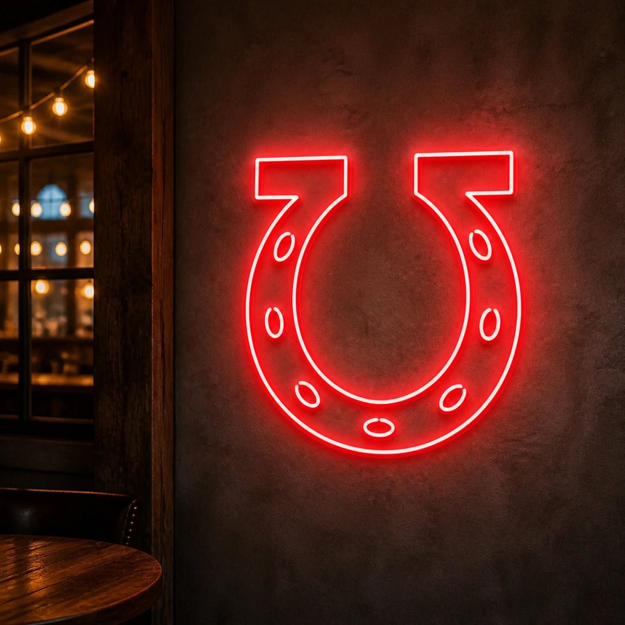 Open Horseshoe Curve Vintage LED Neon Sign - Shineneon