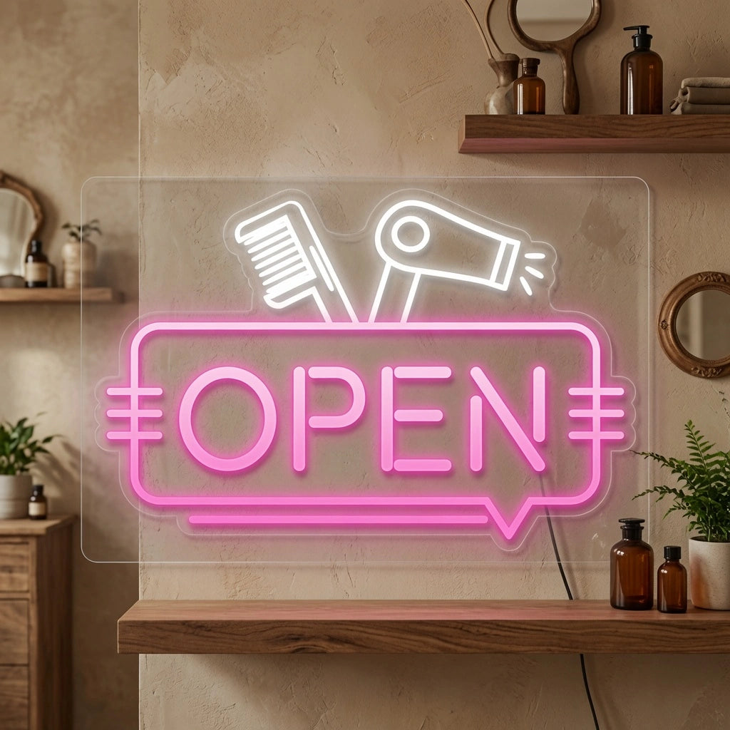 Open Interior Wall Decor LED Neon Sign - 02 High-Converting Product Image