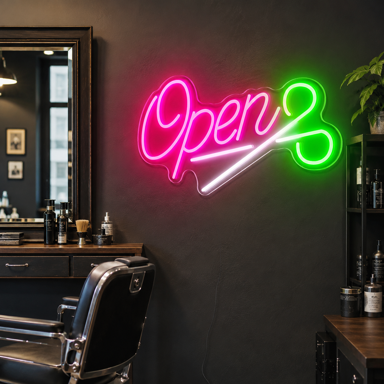 Open Is LED Neon Sign - 03 Real Lifestyle Scene