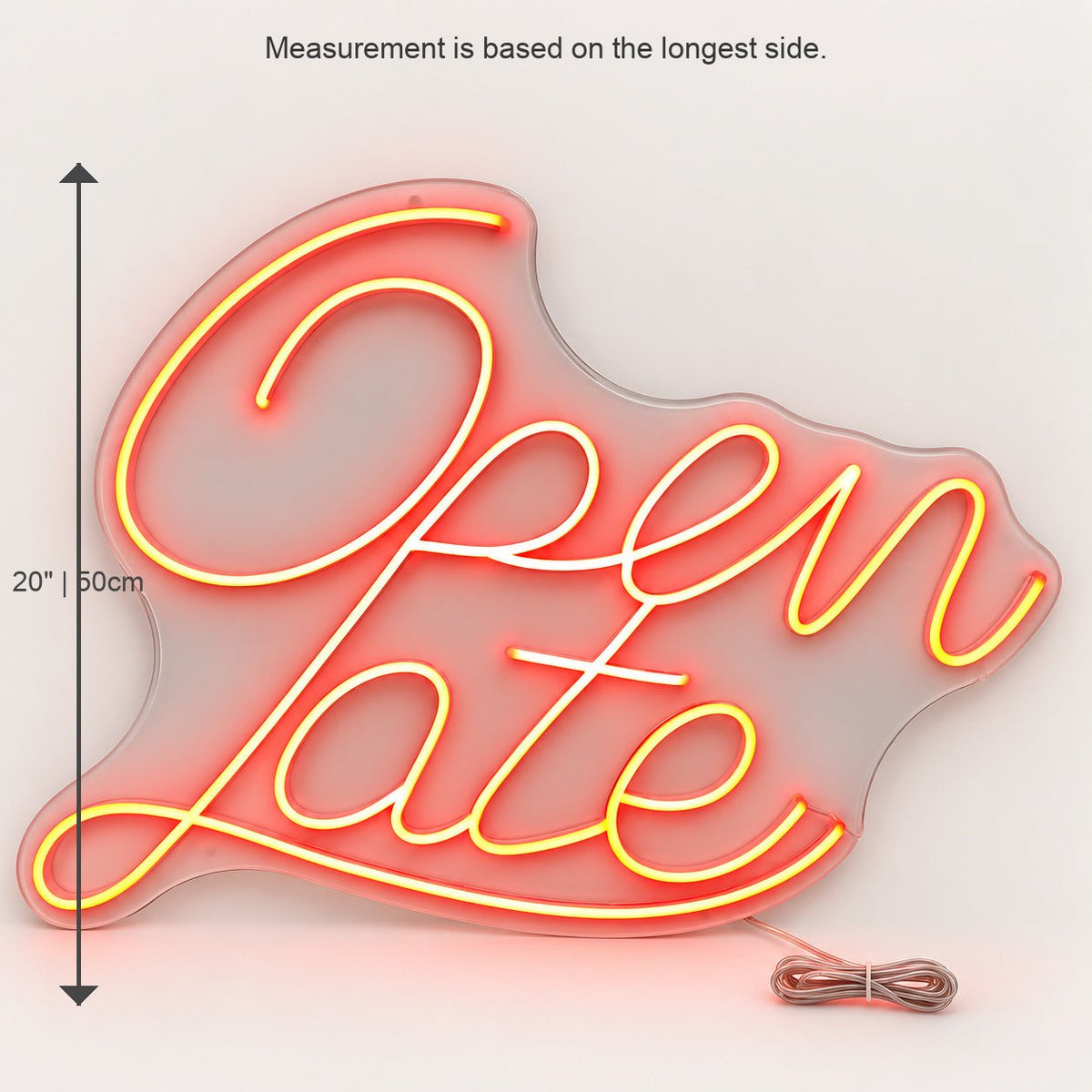 Open Late Script LED Neon Sign - Shineneon