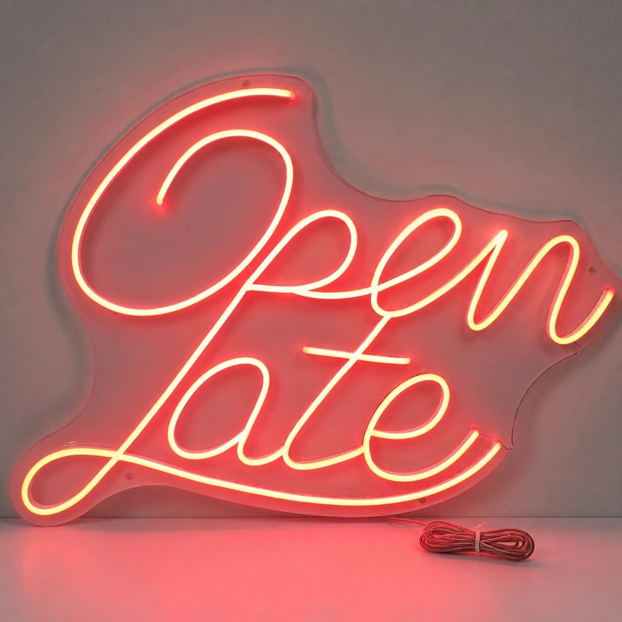 Open Late Script Vintage LED Neon Sign - Shineneon