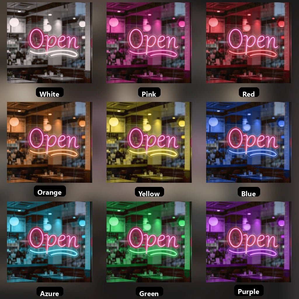 Open LED Neon Sign Bedroom Decor - Shineneon