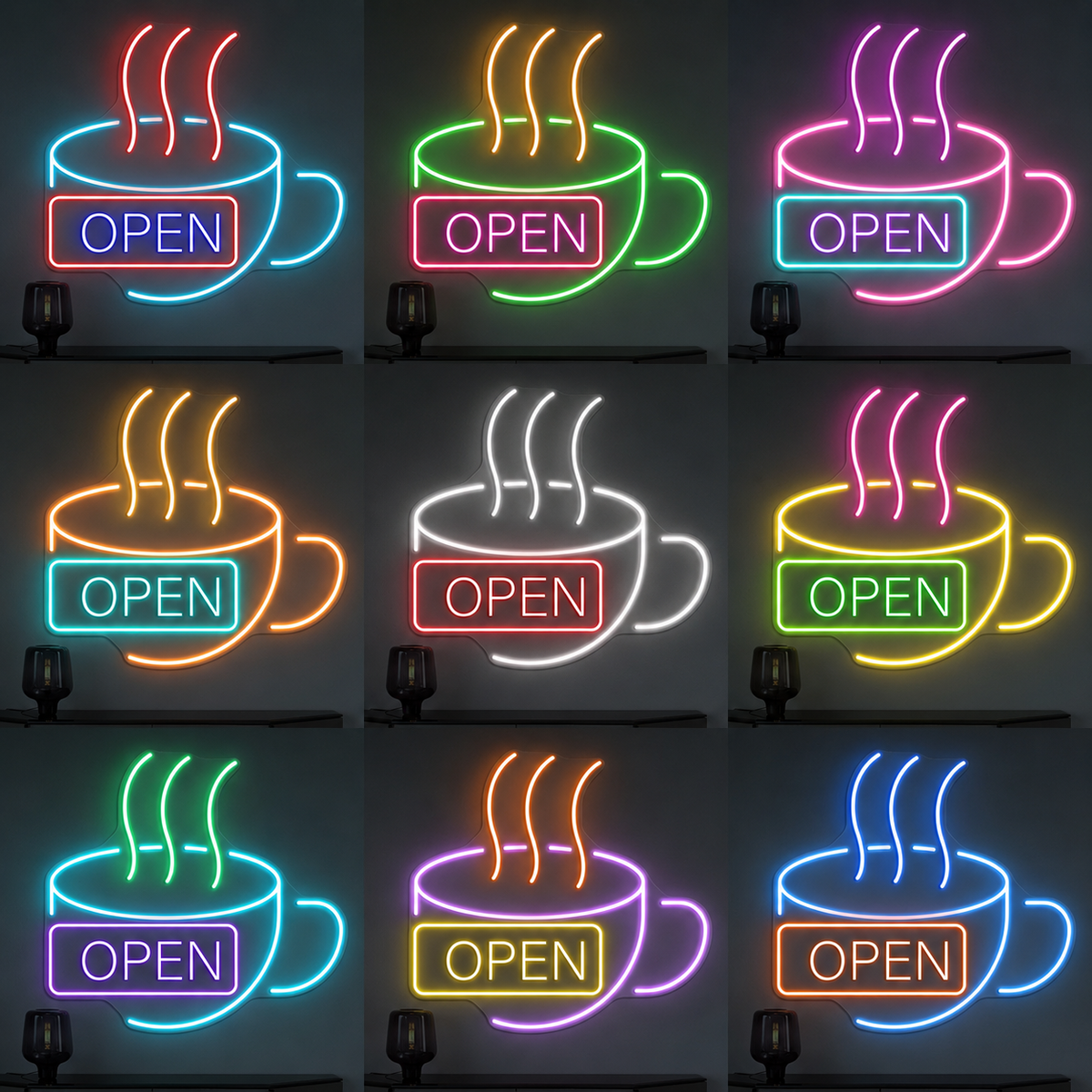 Open LED Neon Sign Coffee Shop Neon Sign - Shineneon
